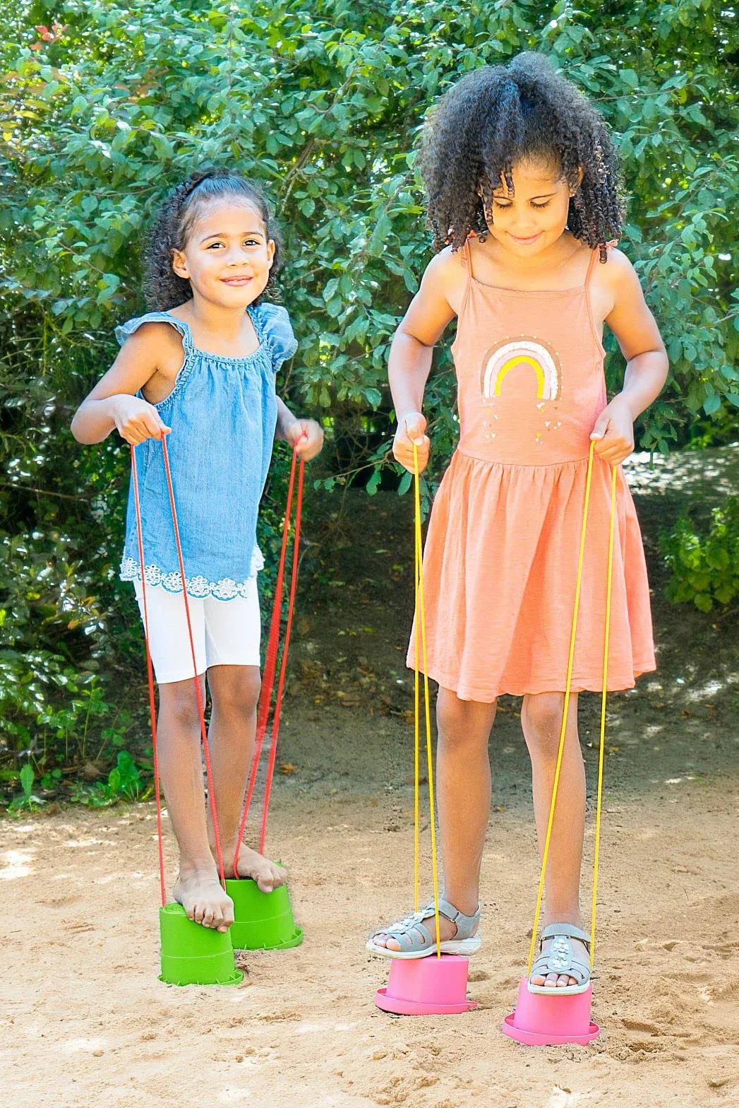 Lena - 61410 Tiesto Práctica Balance Balde Zancos por 3+ Años Niños, Multicolor