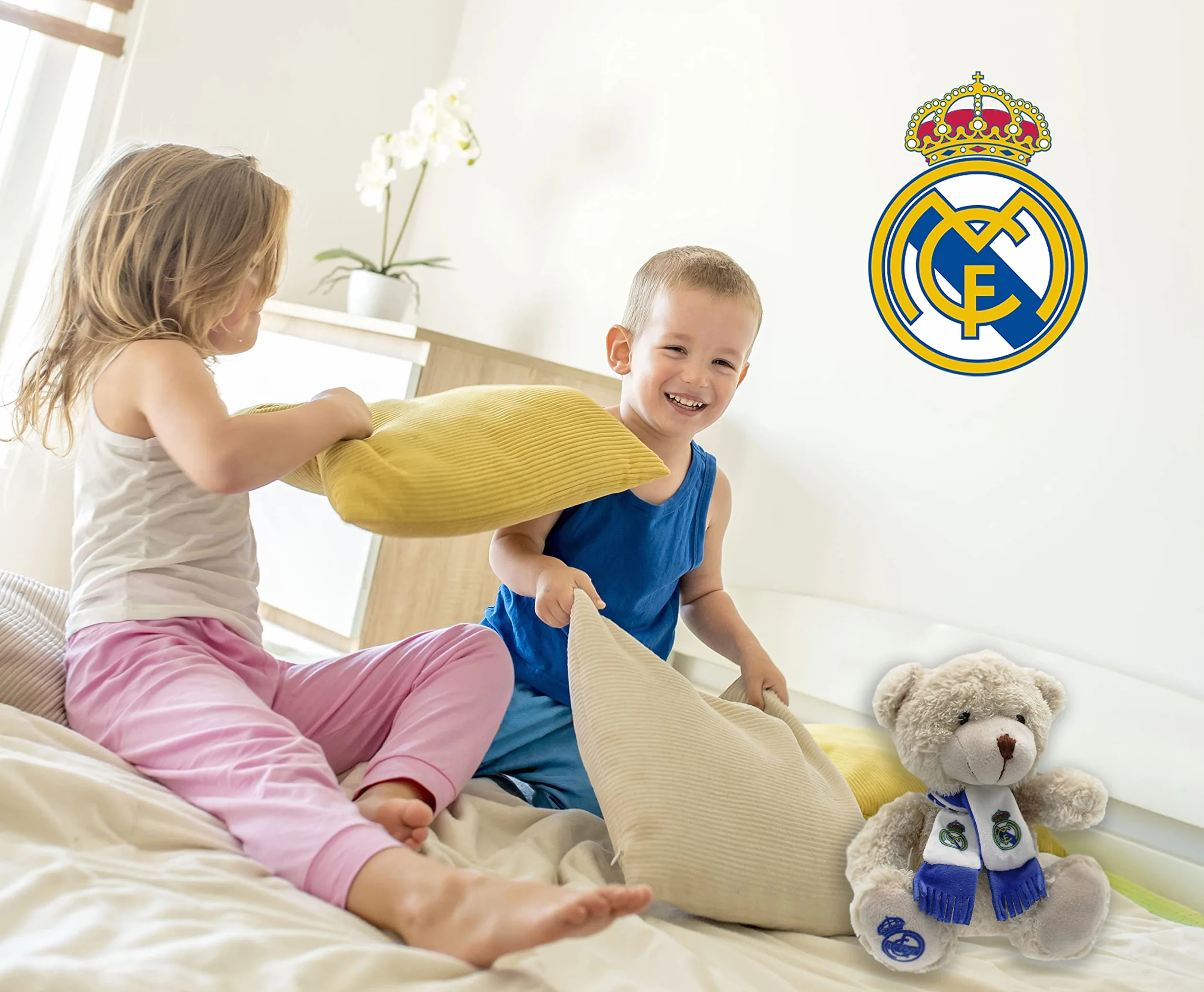 Peluche Osito Real Madrid Oficial 20 cm Marrón CyP Brands