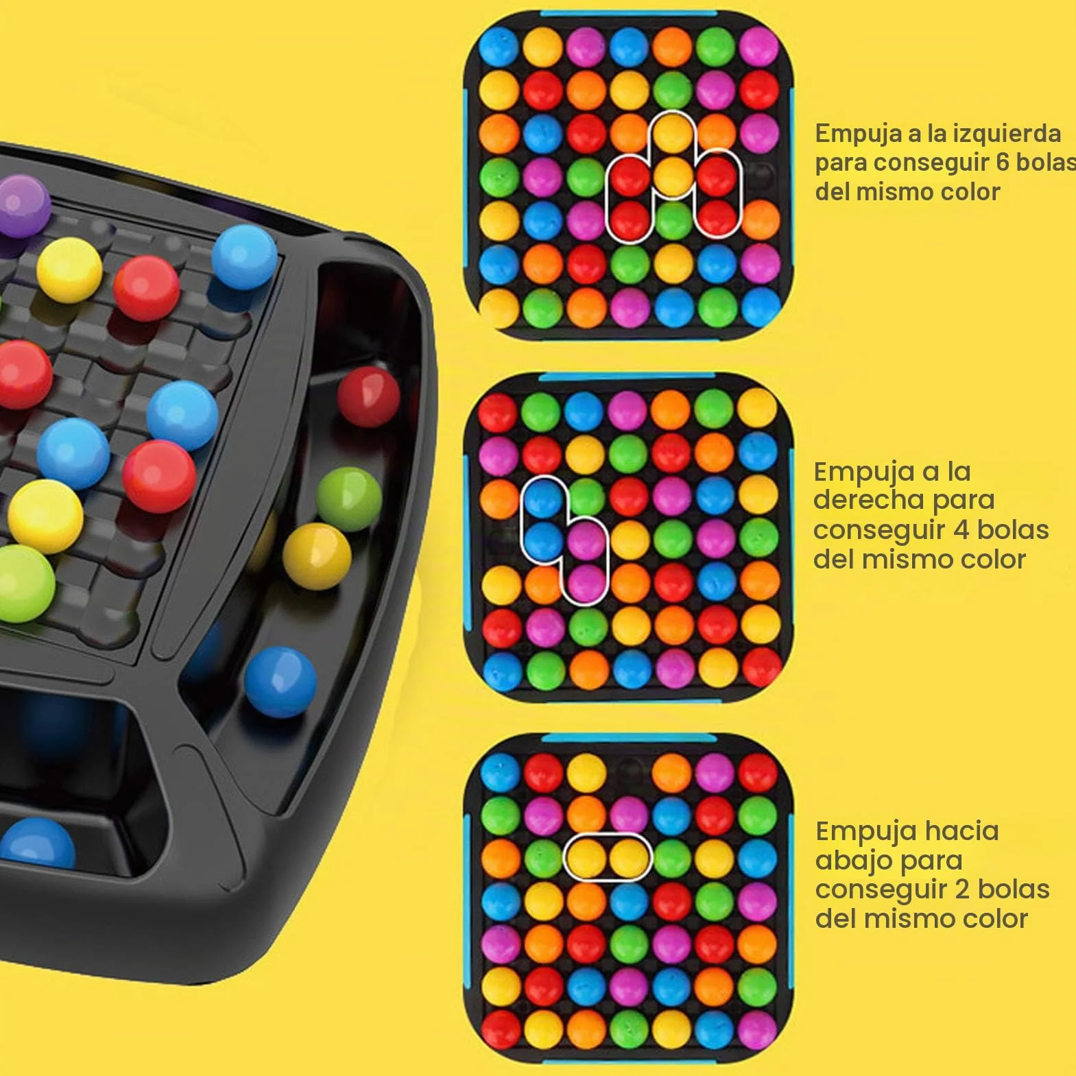 Clenp Juego De Mesa De Eliminación, Juego De Mesa De Eliminación De Bola De Arco Iris, Pensamiento Lógico, Juguete Educativo Interactivo A Juego para Niños, Padres