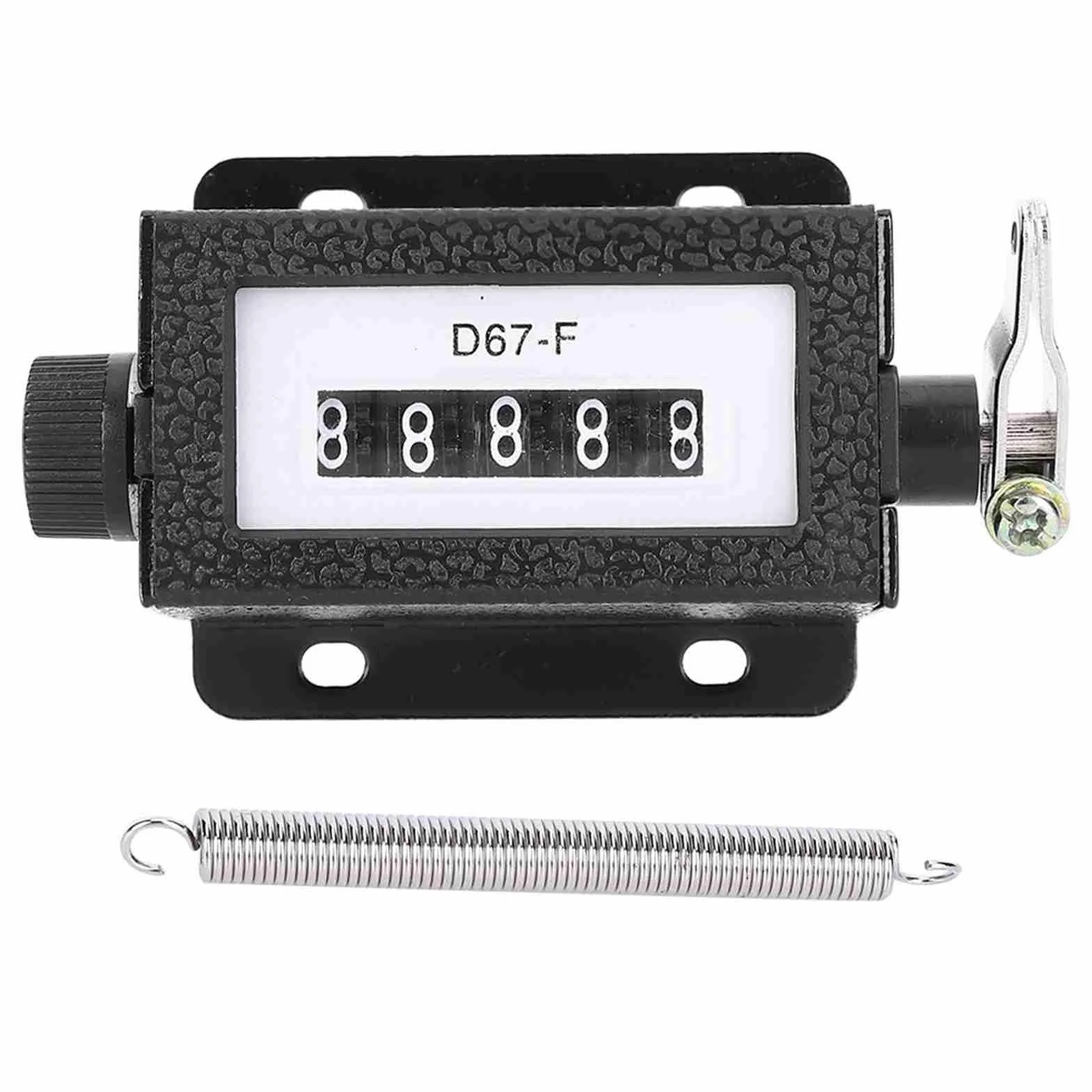 Contador de 5 Dígitos Manual Reiniciable Negro