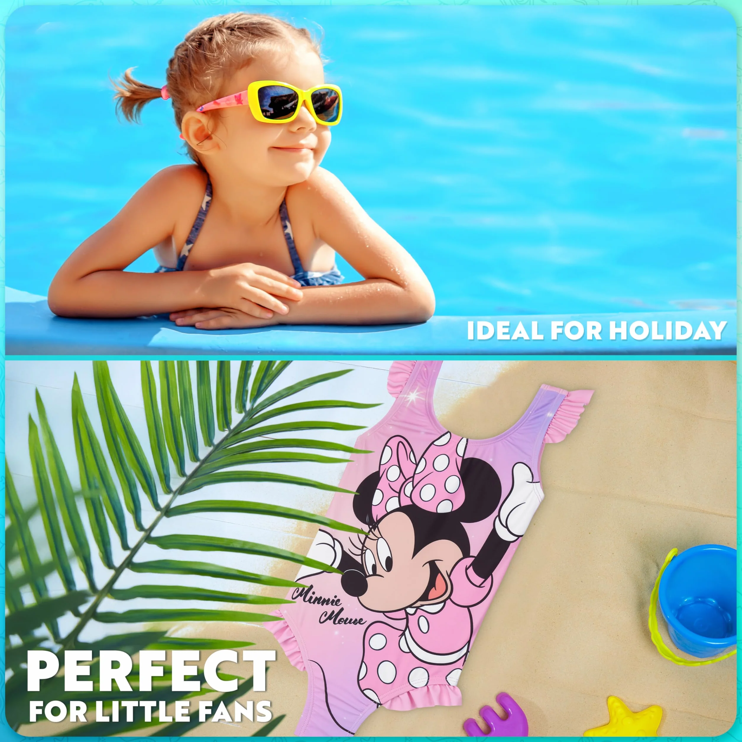Bañador Niña Bebe Minecraft Pokemon Traje de Baño Natación Una Pieza Piscina Playa