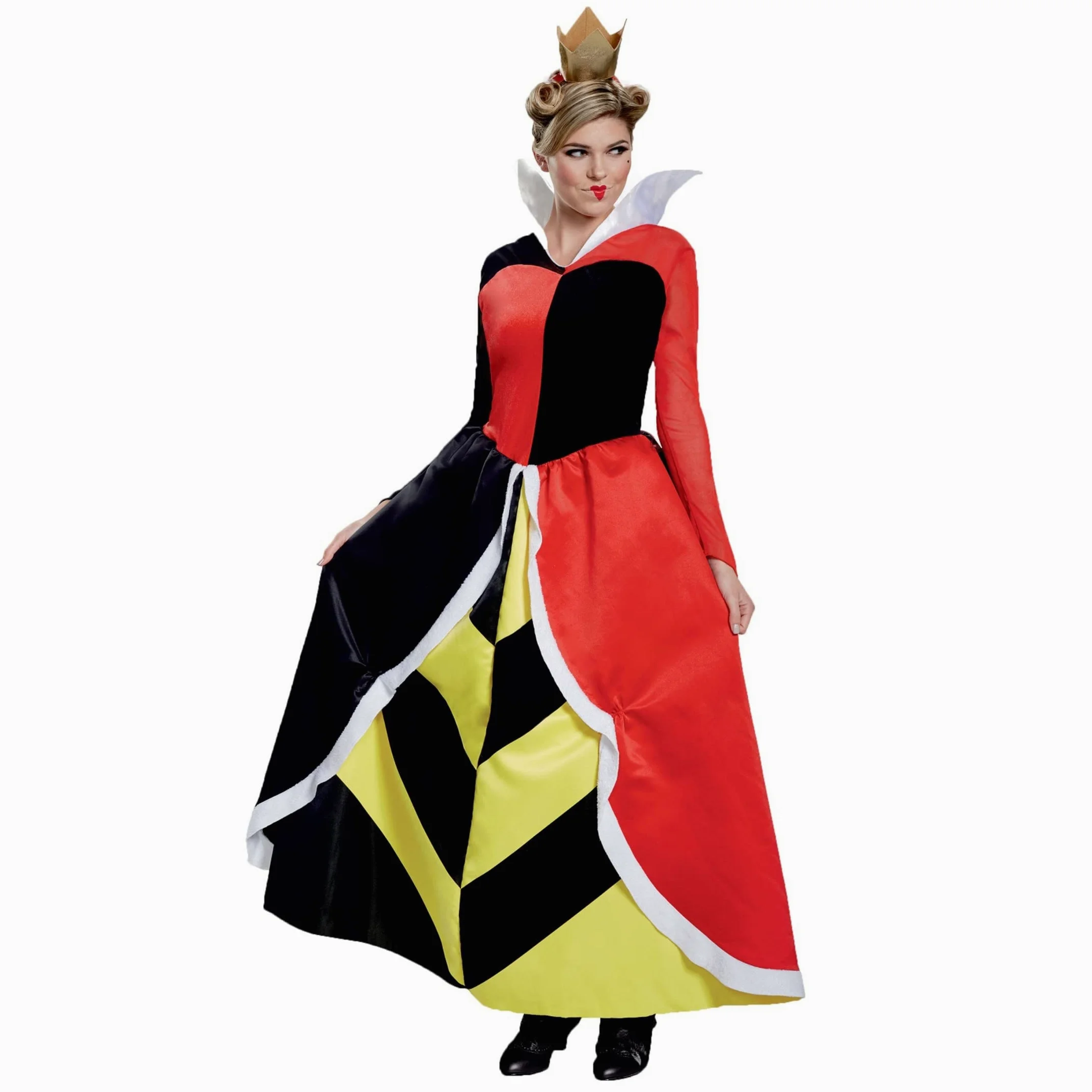 Disney Oficial - Disfraz Reina De Corazones, Mujer, Adulto, Halloween Talla L