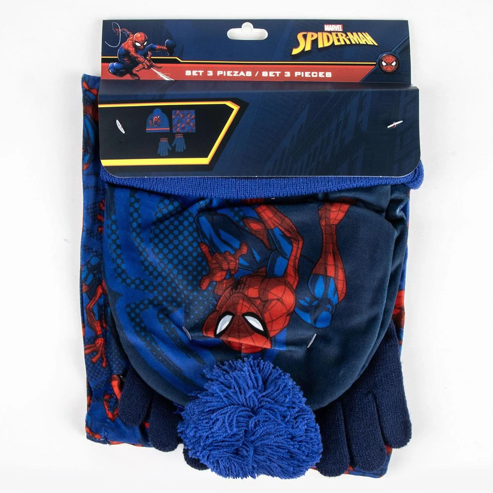 CERDÁ LIFE'S LITTLE MOMENTS Conjunto Gorro Guantes Braga Spiderman Cómodo Práctico