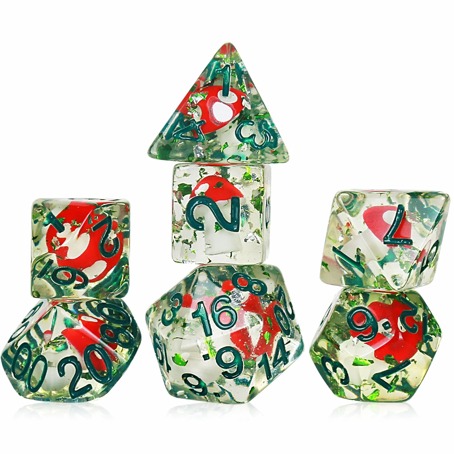 Dados de setas terribles D20, bosque profundo, cubo peligroso, cubo de terror, Dungeons & Dragons, juego de mesa, dados W20 Mushroom Dice