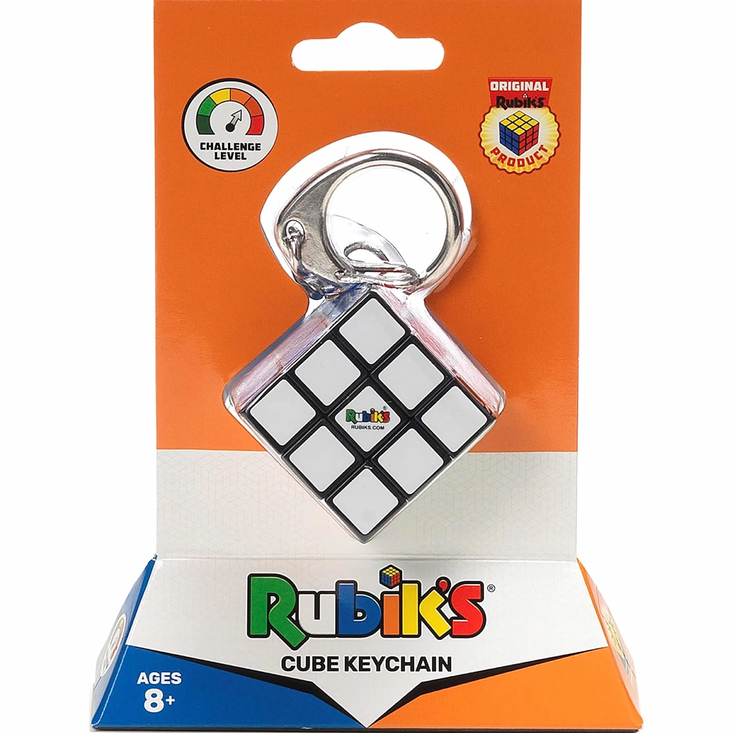 Rubik's 6064001 Llavero de Cubo con diseño de Cubo, Multicolor, 3 x 3 cm