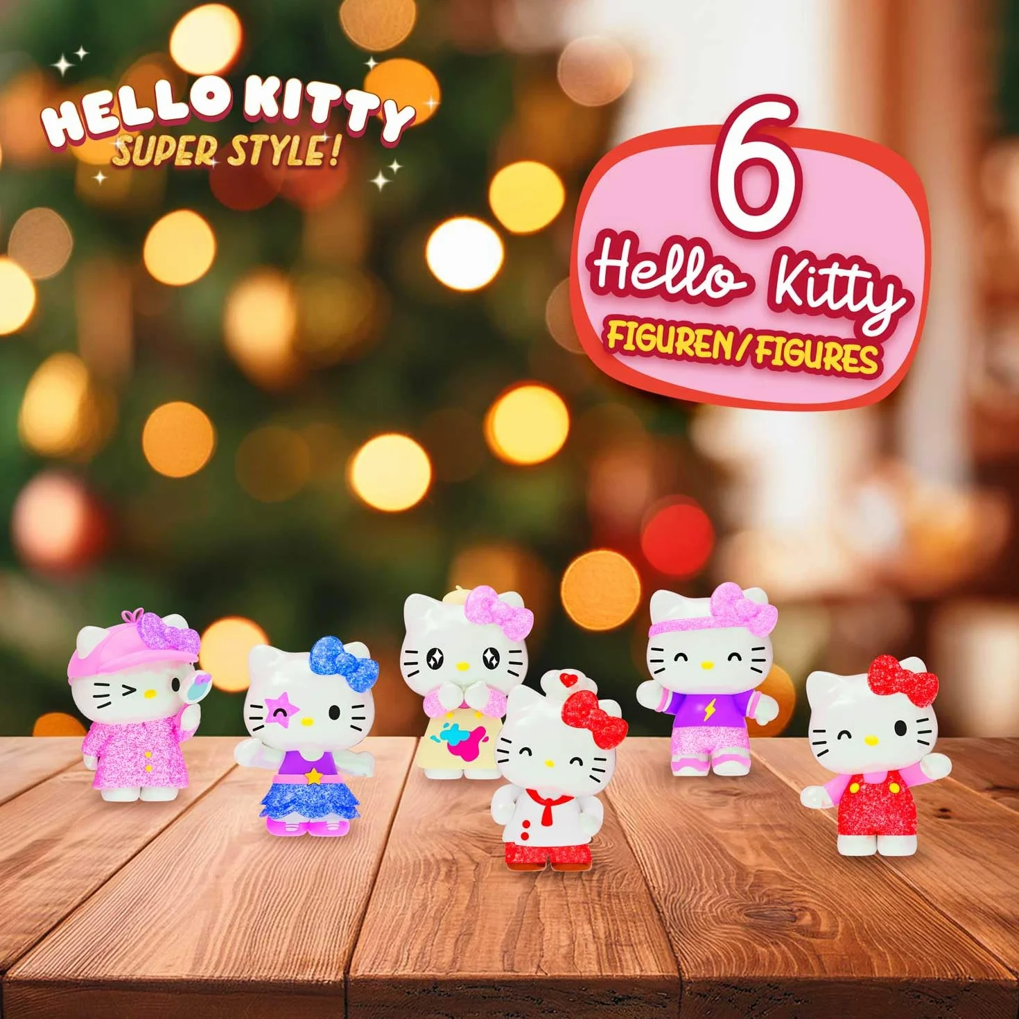 CRAZE Hello Kitty Calendario de Adviento con Juguetes y Accesorios para Niños y Niñas - Calendario de Navidad con 24 Sorpresas de Hello Kitty