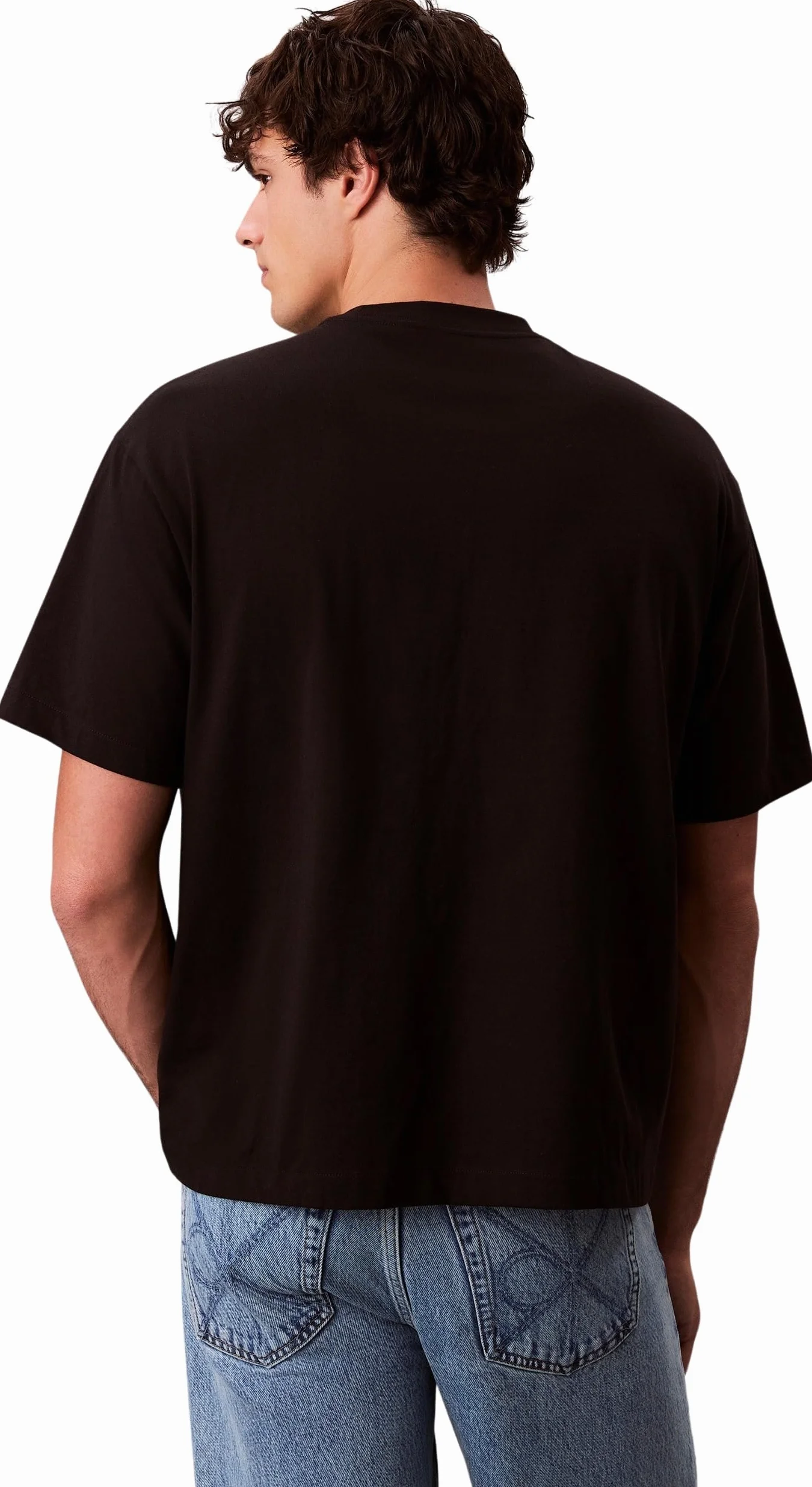 Calvin Klein SS Rlxd Standard Logo Crewnk tee Camisetas Hombre Pack de 1