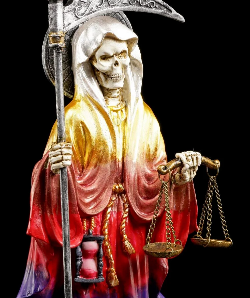Santa Muerte Figura Colores del Arco Iris - la Santisima Muerte - Reaper Segador