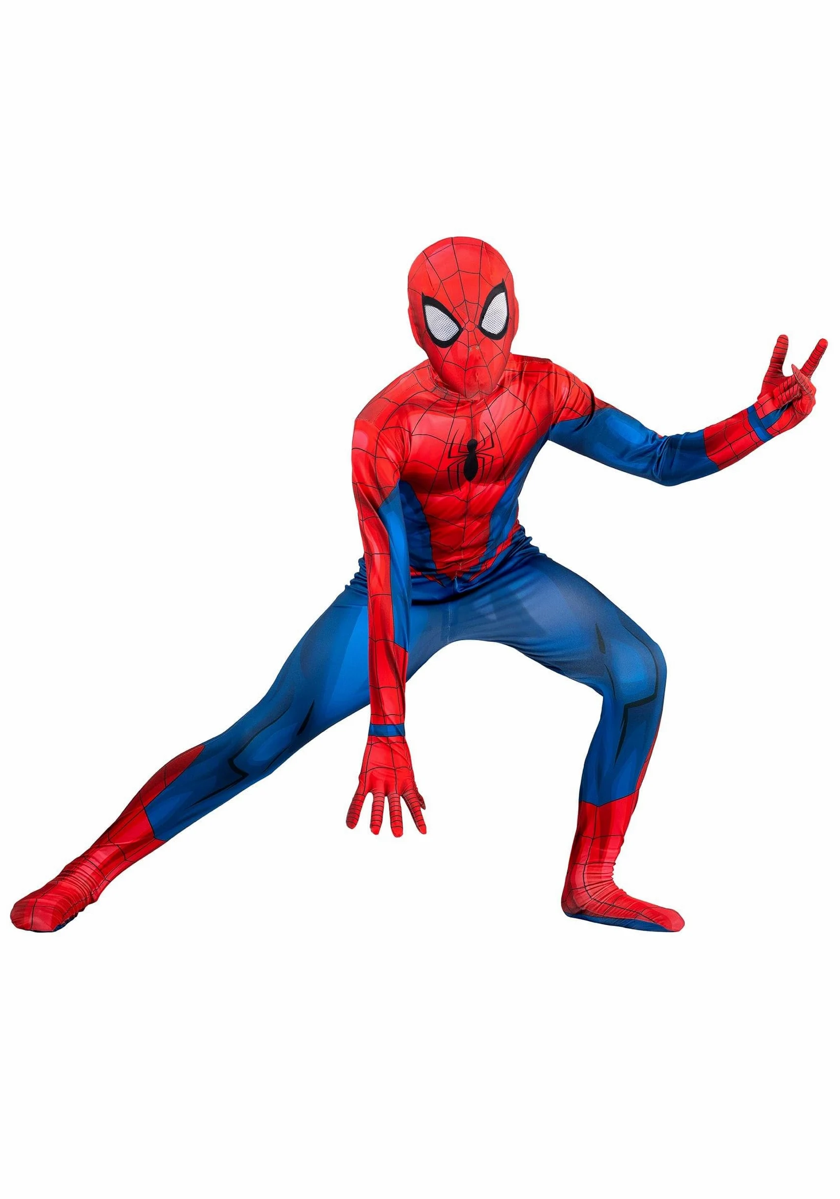 Marvel - Disfraz clásico de Spider-Man Zentai para niños