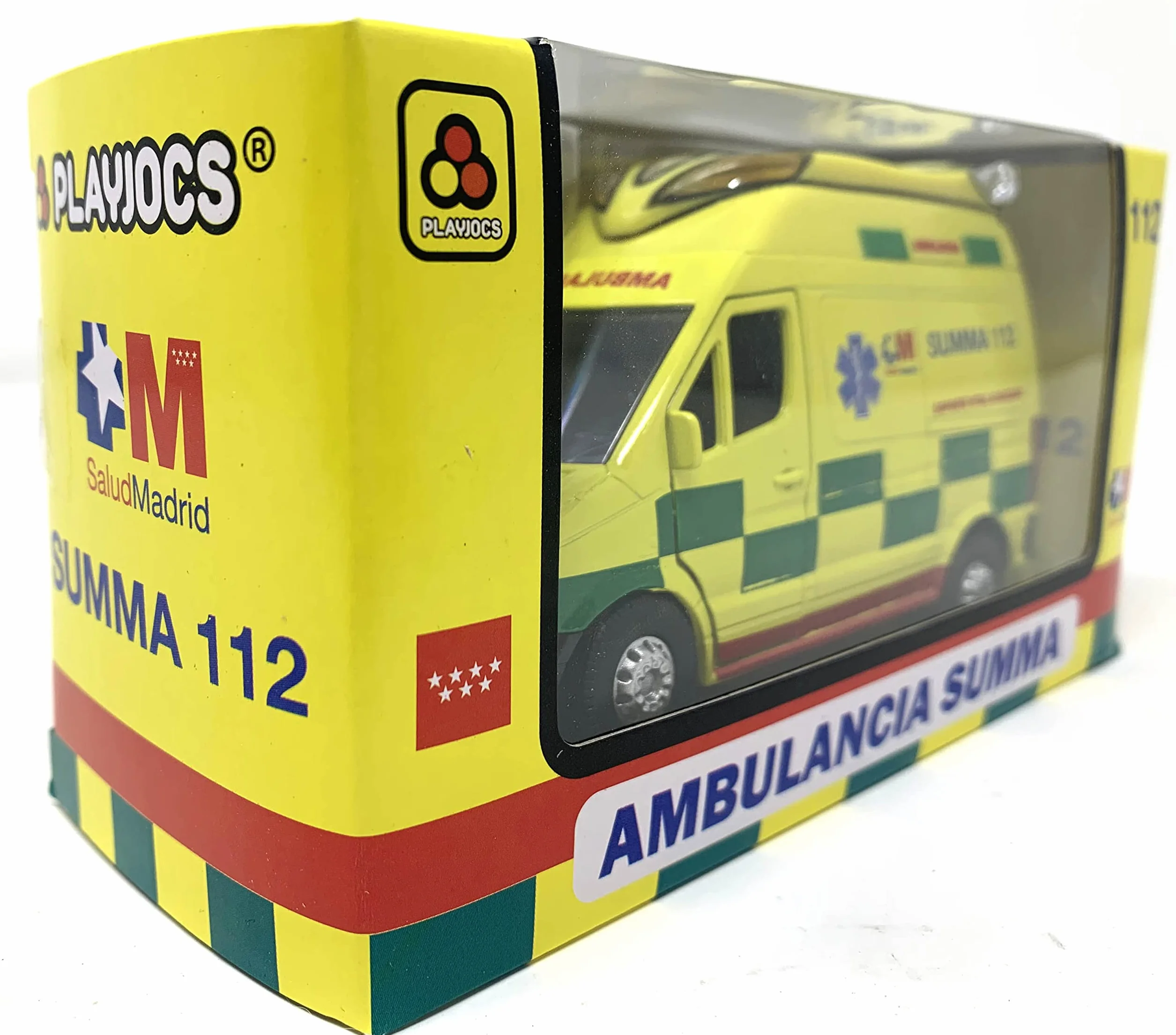 PLAYJOCS GT-8104 Ambulancia Summa Coche metálico Juguete para niños y coleccionistas.