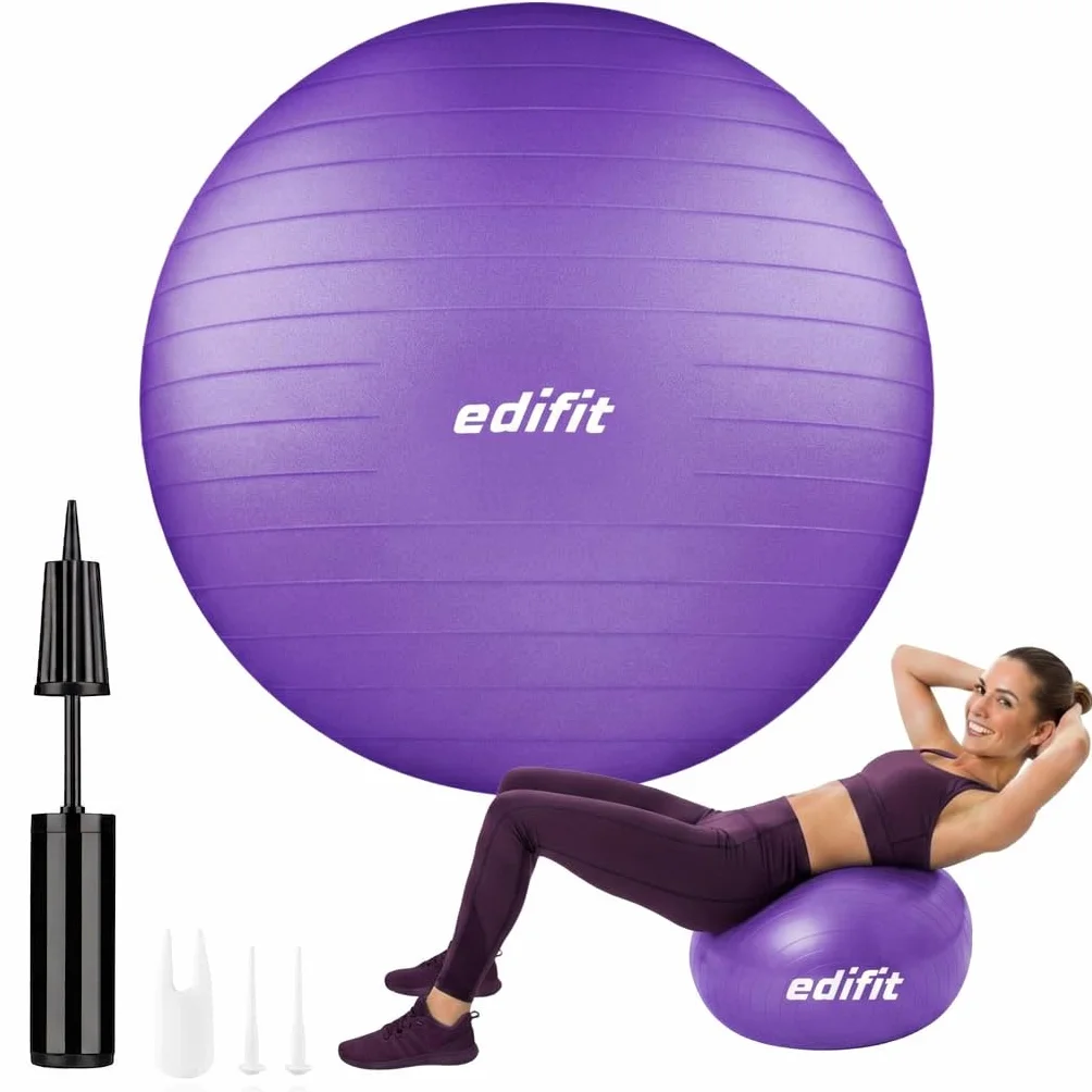 Pelota de Pilates Fitball 55 65 75 cm con Hinchador Ejercicio Casa Embarazadas