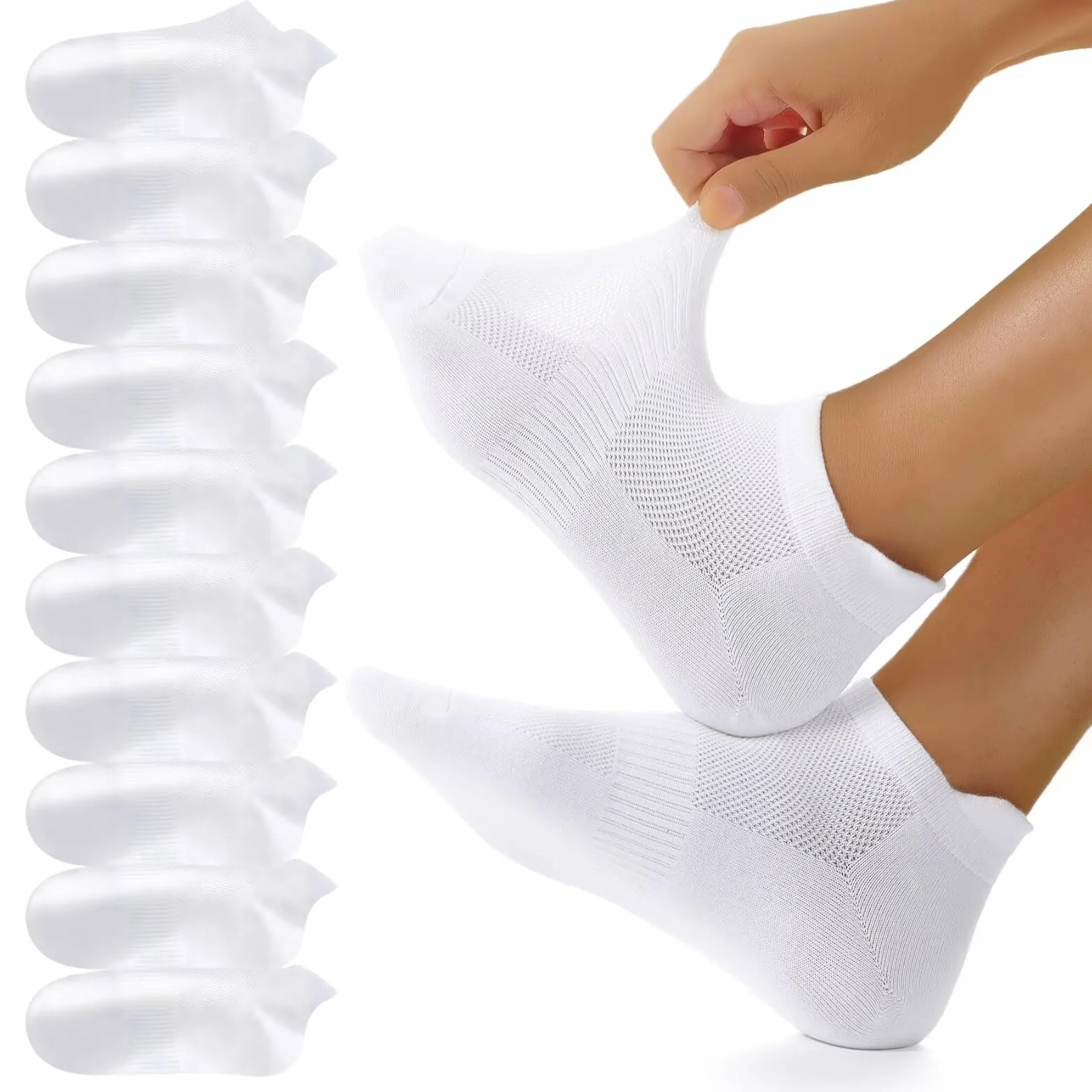 YouShow Calcetines Tobilleros Deporte Algodón Running 10 Pares