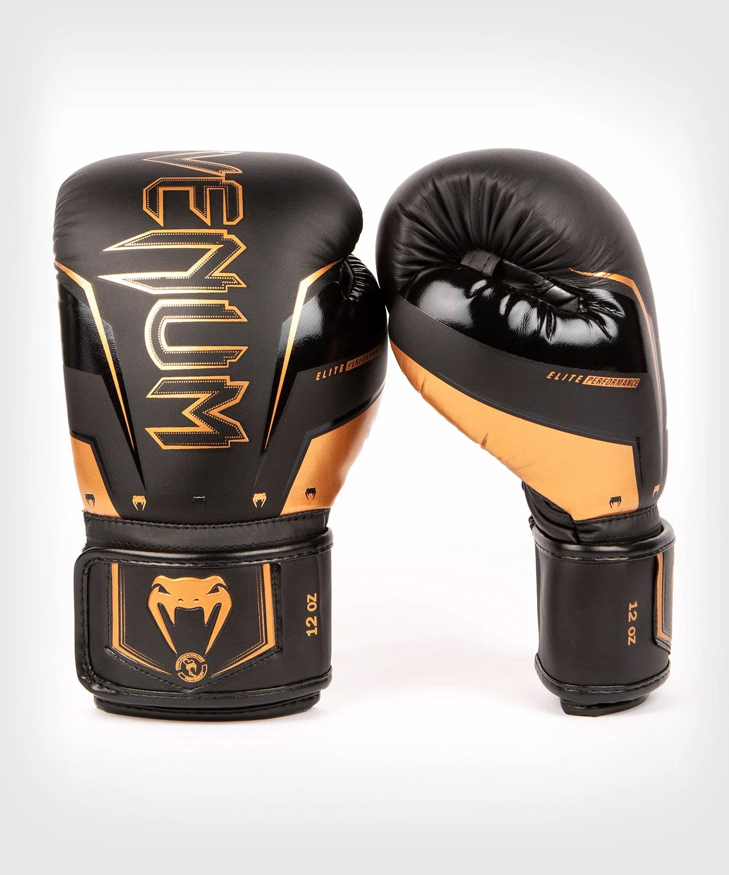 Venum Guantes de Boxeo Elite EVO Negro Bronce 14-Ounce