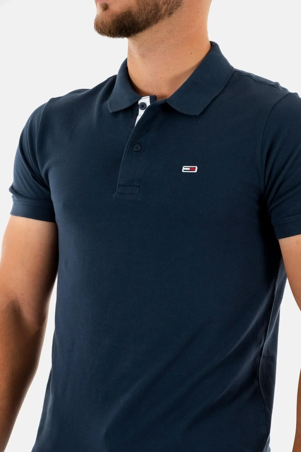 Tommy Jeans Polo de Manga Corta Hombre Slim Fit