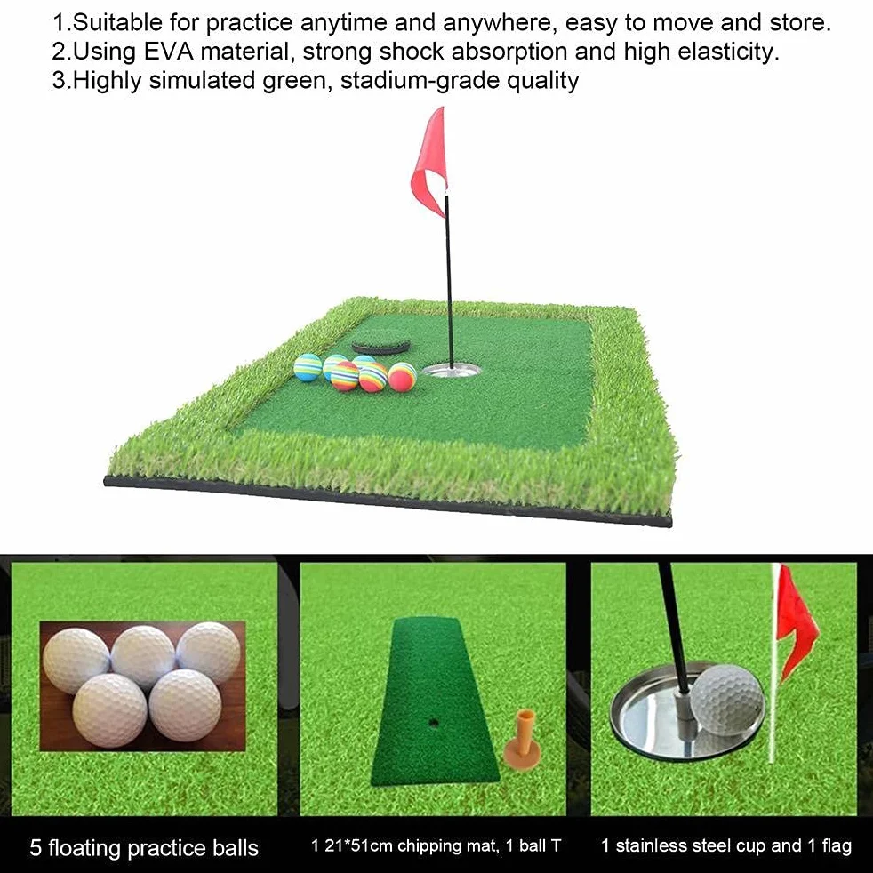 Pool Floating Golf Green, 43 * 16 * 16 Pool Floating Green Juego de Patio Trasero Al Aire Libre Summer Pool Yard Floating Green Game