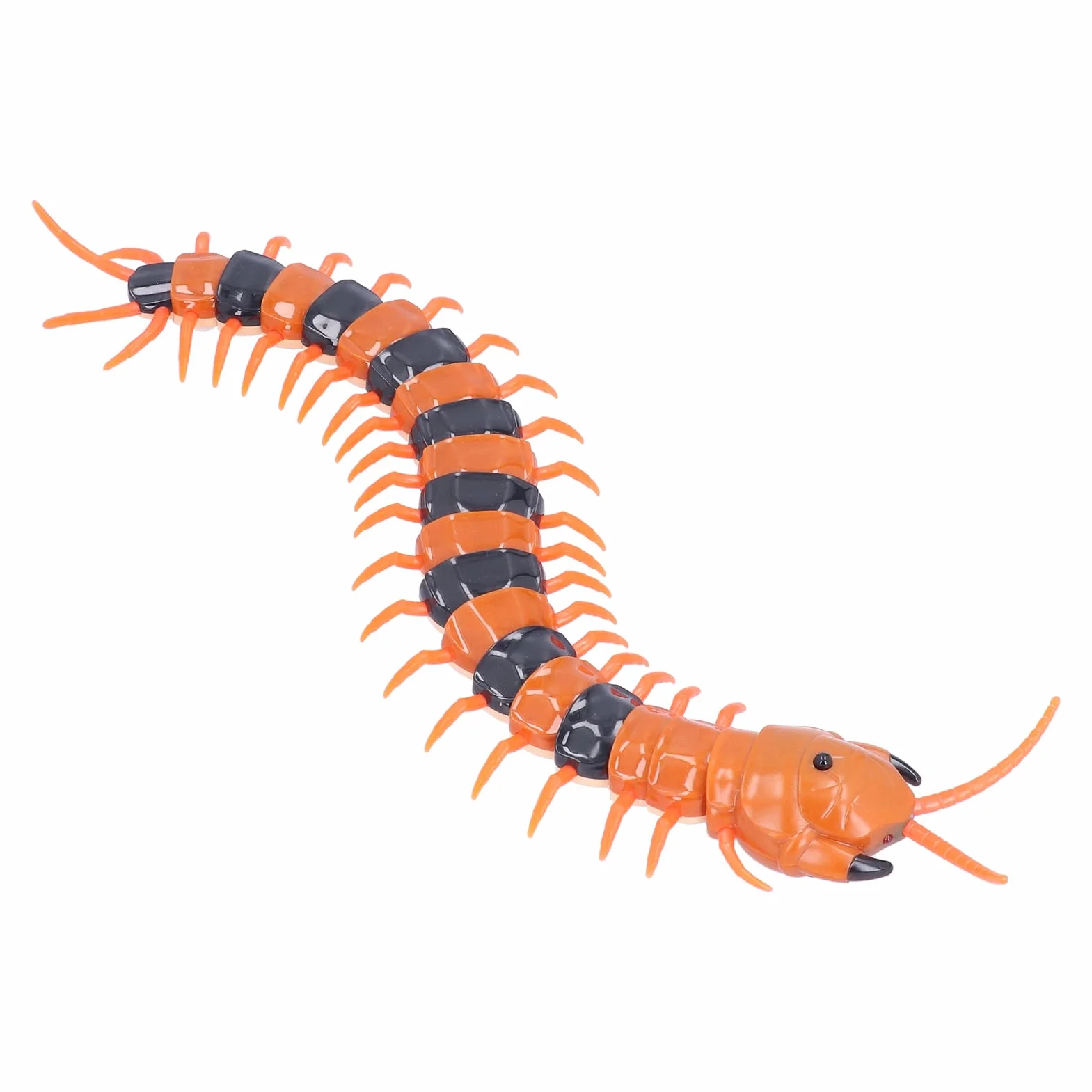 Juguete de Ciempiés con Control Remoto Simulación de Scolopendra Realista Operado por Infrarrojos Movimiento Rápido Cuerpo Flexible Ojos Intermitentes Juego de Trucos para