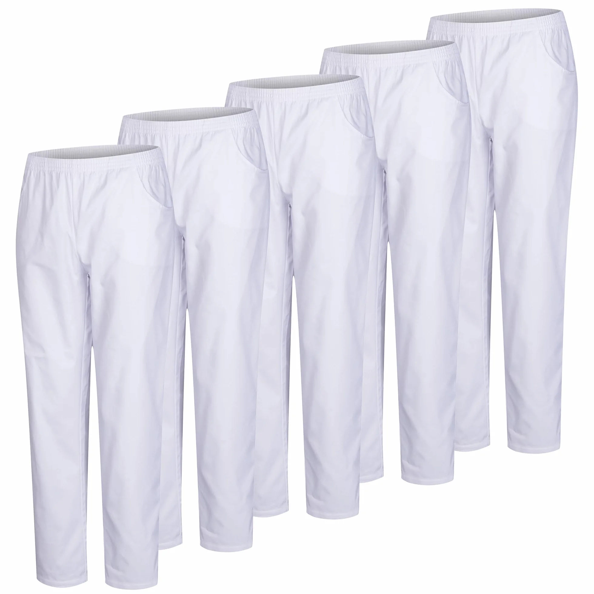 PANTALÓN Sanitarios Unisex Cintura ELÁSTICA Paquete de 5 Unidades