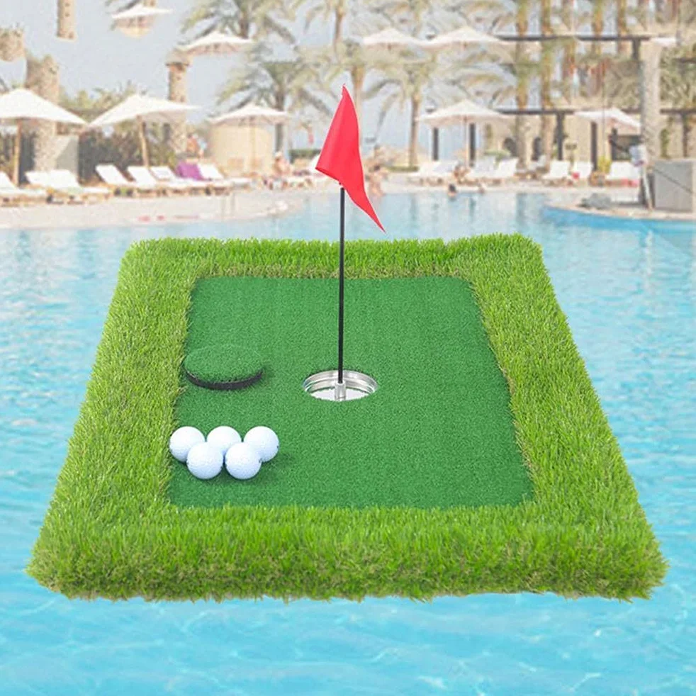 Pool Floating Golf Green, 43 * 16 * 16 Pool Floating Green Juego de Patio Trasero Al Aire Libre Summer Pool Yard Floating Green Game