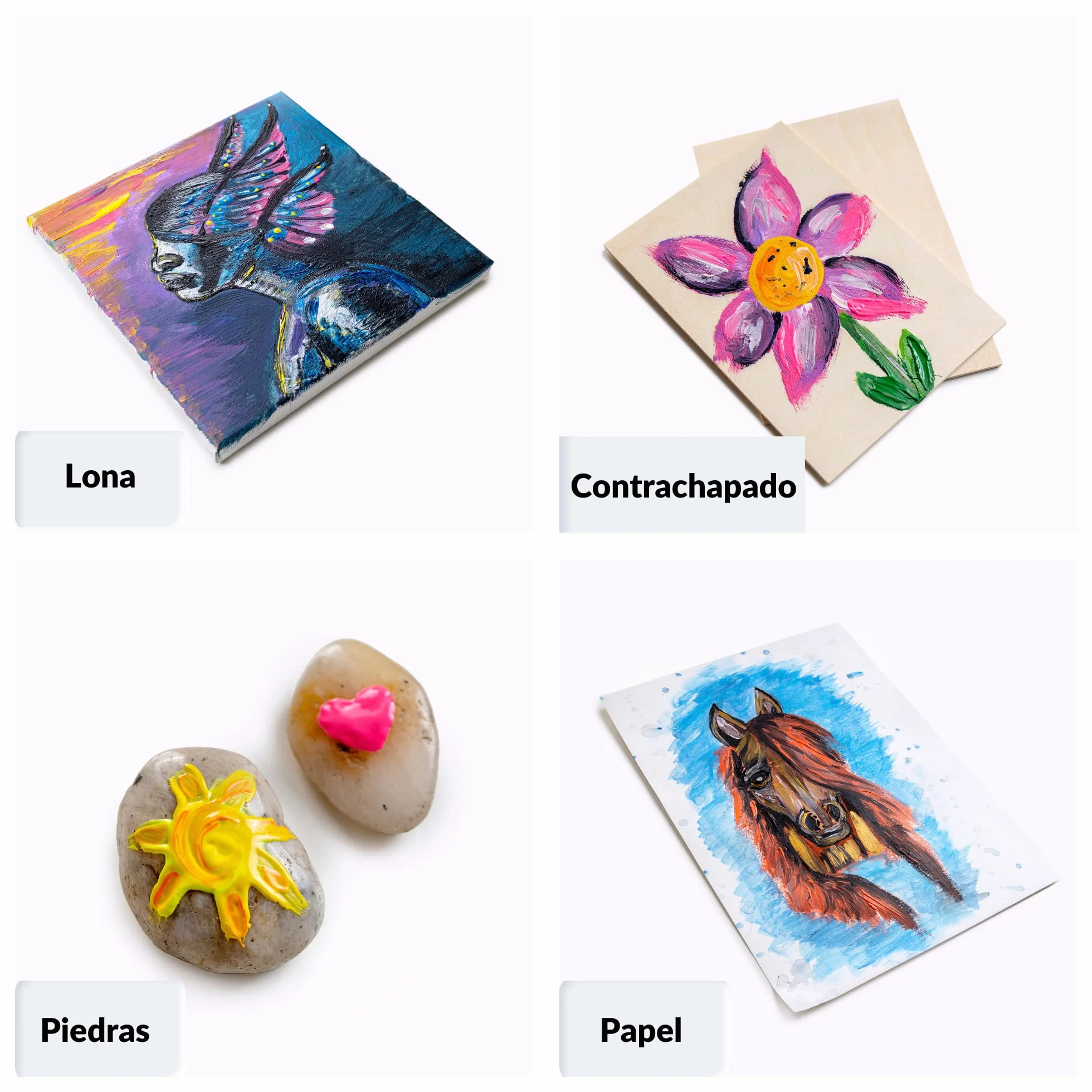 Creative DECO Temperas para Niños Lavable Pintura Dedos Bebes | 24 x 20 ml Botes | No Tóxica | Colores Básicos Fluorescentes Brillantes Metálicos y Neón | para Principiantes y Artistas Navidad