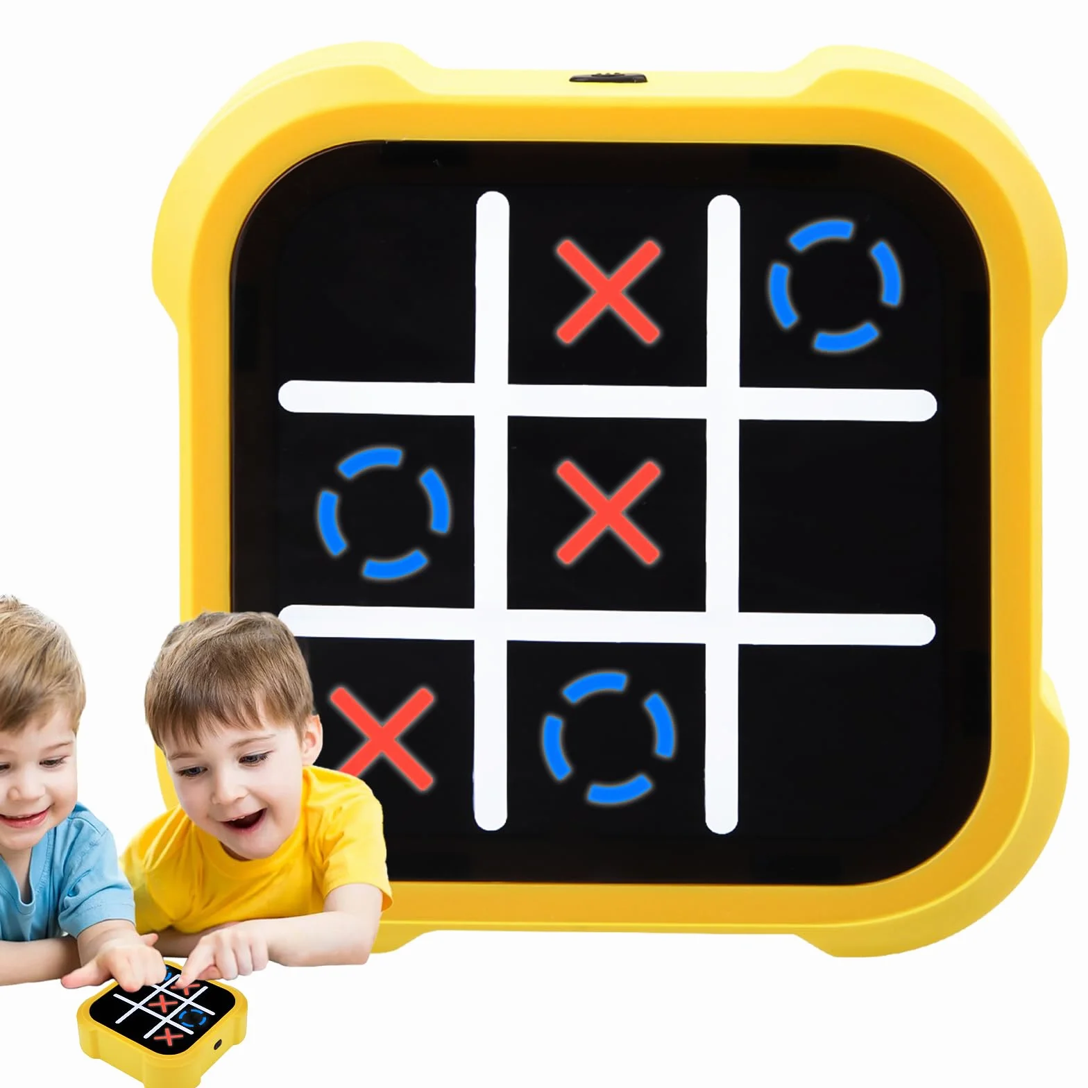 Electrónico Tic Tac Toe Bolt, Juego de Viaje Portátil 3 en 1 Para Niños, Educación y Crecimiento de la Memoria, Juego Familiar Clásico Para Padres e Hijos en Interiores (A)