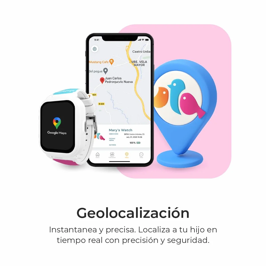 SaveFamily Iconic Plus 2 Reloj Inteligente Niño GPS Llamada Vídeo SOS SIM Gamer