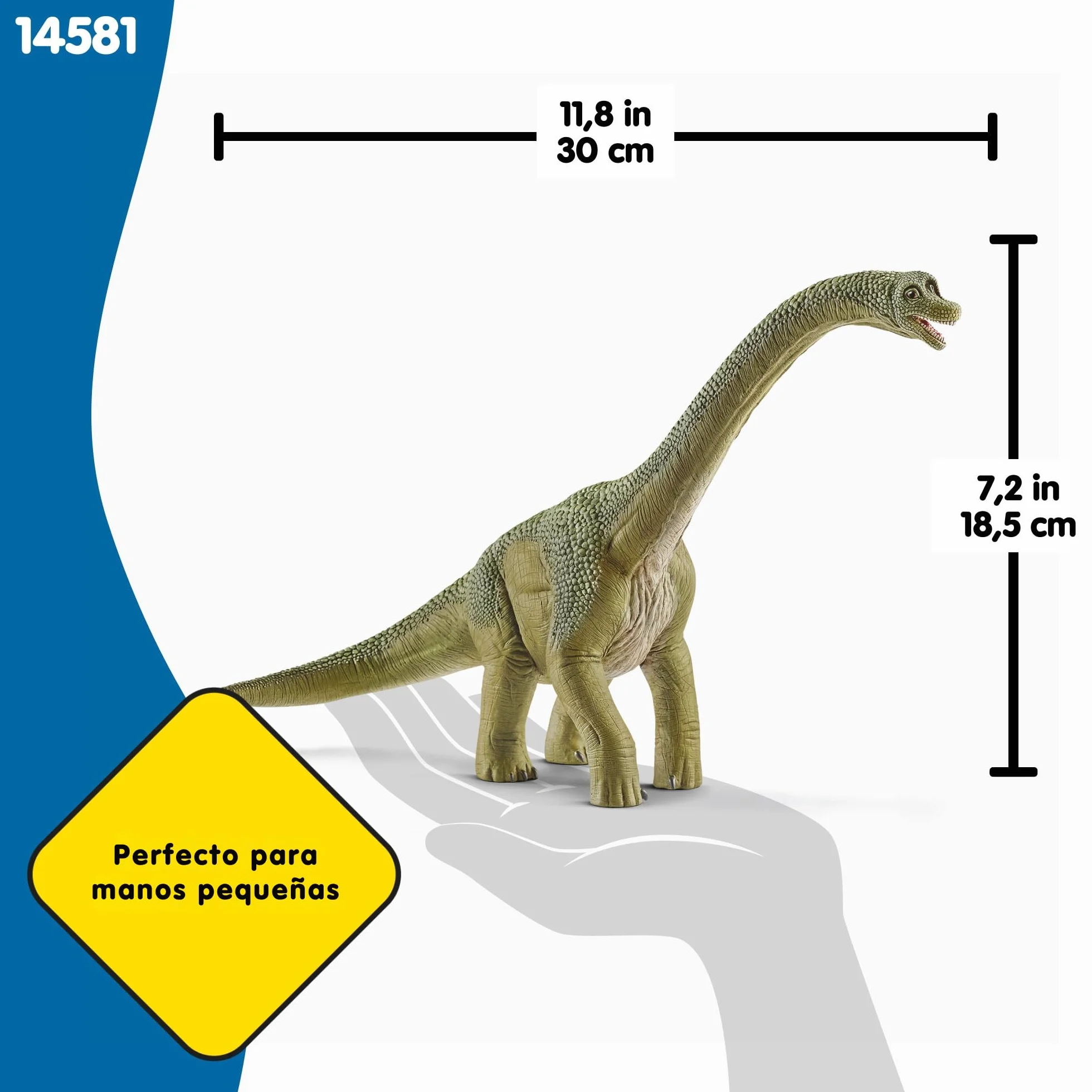 Schleich Brachiosaurio 14581 Dinosaurio Realista Figura de Juguete 30 x 12 x 19 cm