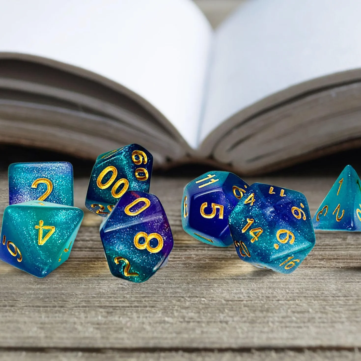 42 Piezas Dados Jdr, Poliédricos Dice, Acrílico, Reutilizable Dados de Juego, Desde Ldéal para Juegos de Compañía Juegos de Sociedad Mazmorras Dragones Juego Mágico (6 Colores)