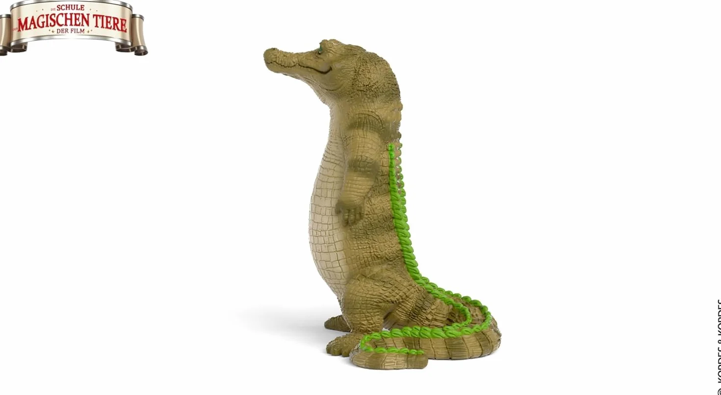 Schleich EL Colegio DE LOS Animales MÁGICOS | Rick 14913 | Figura de cocodrilo de la película | Figura de colección Fiel al Detalle | Regalo para niños y coleccionistas | Desde 3 años | 5 x 9 x 6 cm