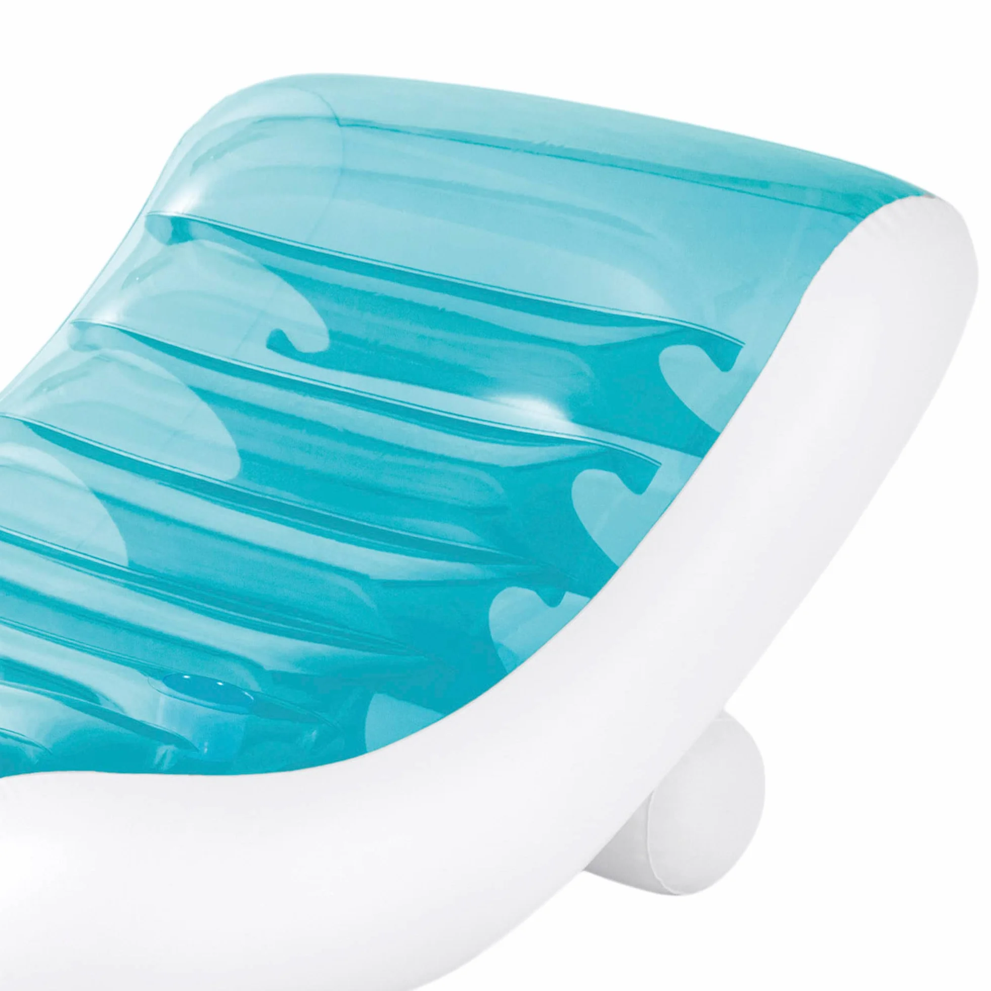 Intex 56874 Splash Lounge Colchoneta Hinchable, Flotador para Piscina, Capacidad 1 Persona, Peso Máximo Soportado 100 kg, Medidas 99x191 cm, con Porta Bebidas, Splash Azul