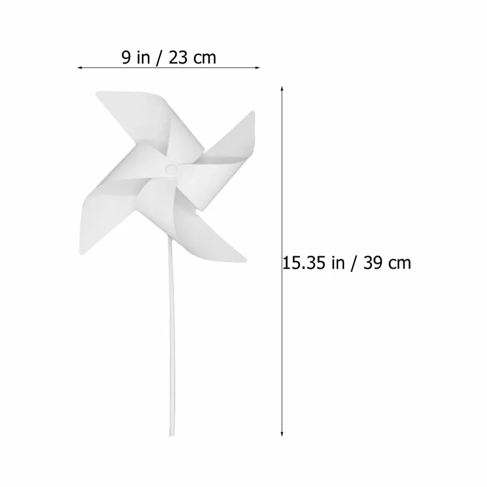 TOYANDONA 24 piezas para hacer tus propios molinos de viento, bricolaje, pintura, manualidades, molinete en blanco, juguete para la escuela, trabajo, manualidades en casa