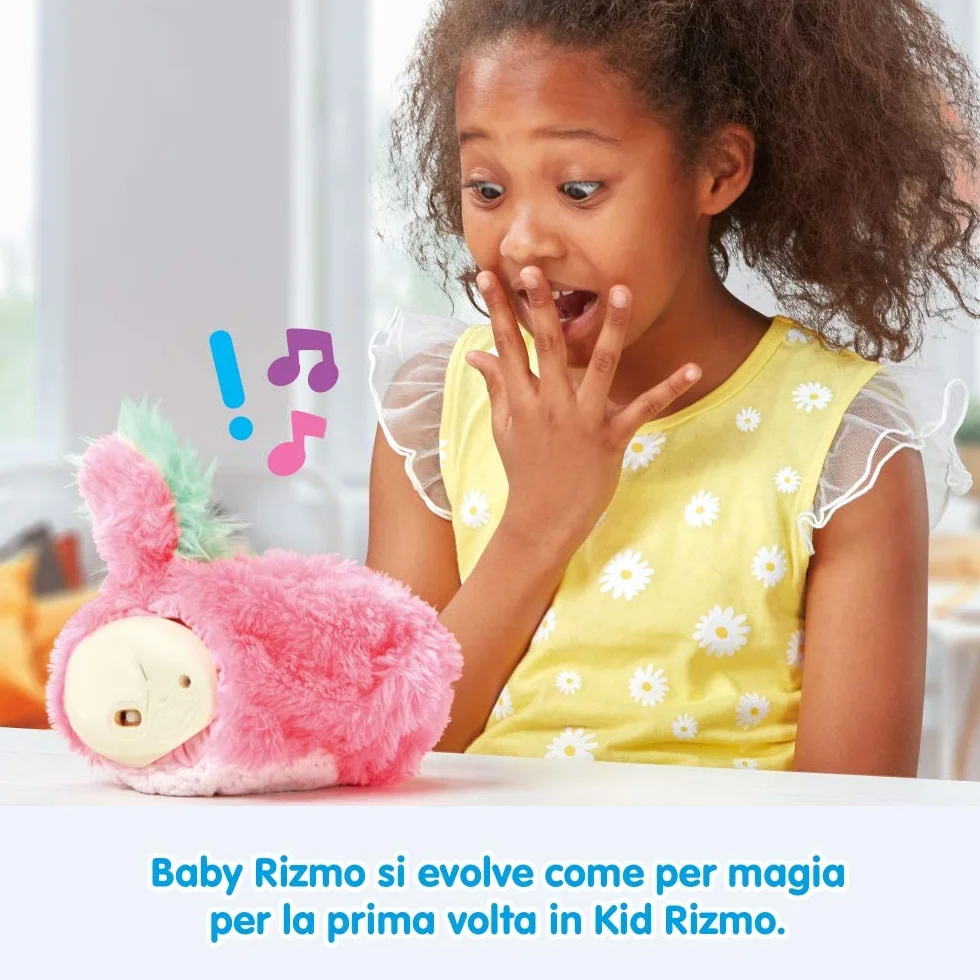 Giochi Preziosi Rizmo - Peluche interactivo, crece y aprende, siempre a la búsqueda de amor y música y baile , color/modelo surtido