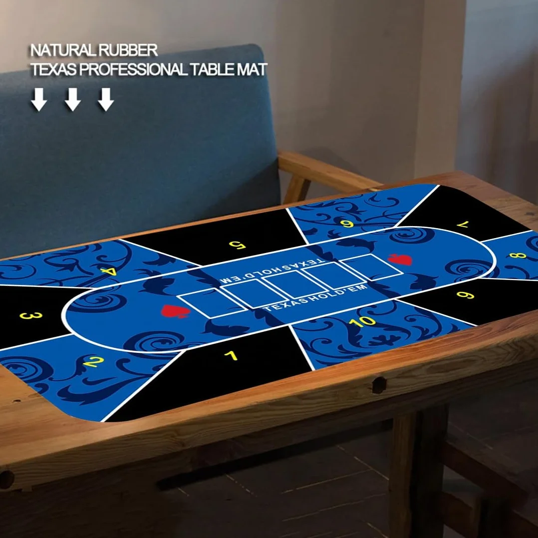 Tapete De Póquer Plegable 120 X 60 Cm, Tapete Para Juegos De Cartas Con Bolsa De Transporte, Mantel De Mesa De Póquer Impermeable Para Juegos De Póquer, Sala De Póquer, Rectangular