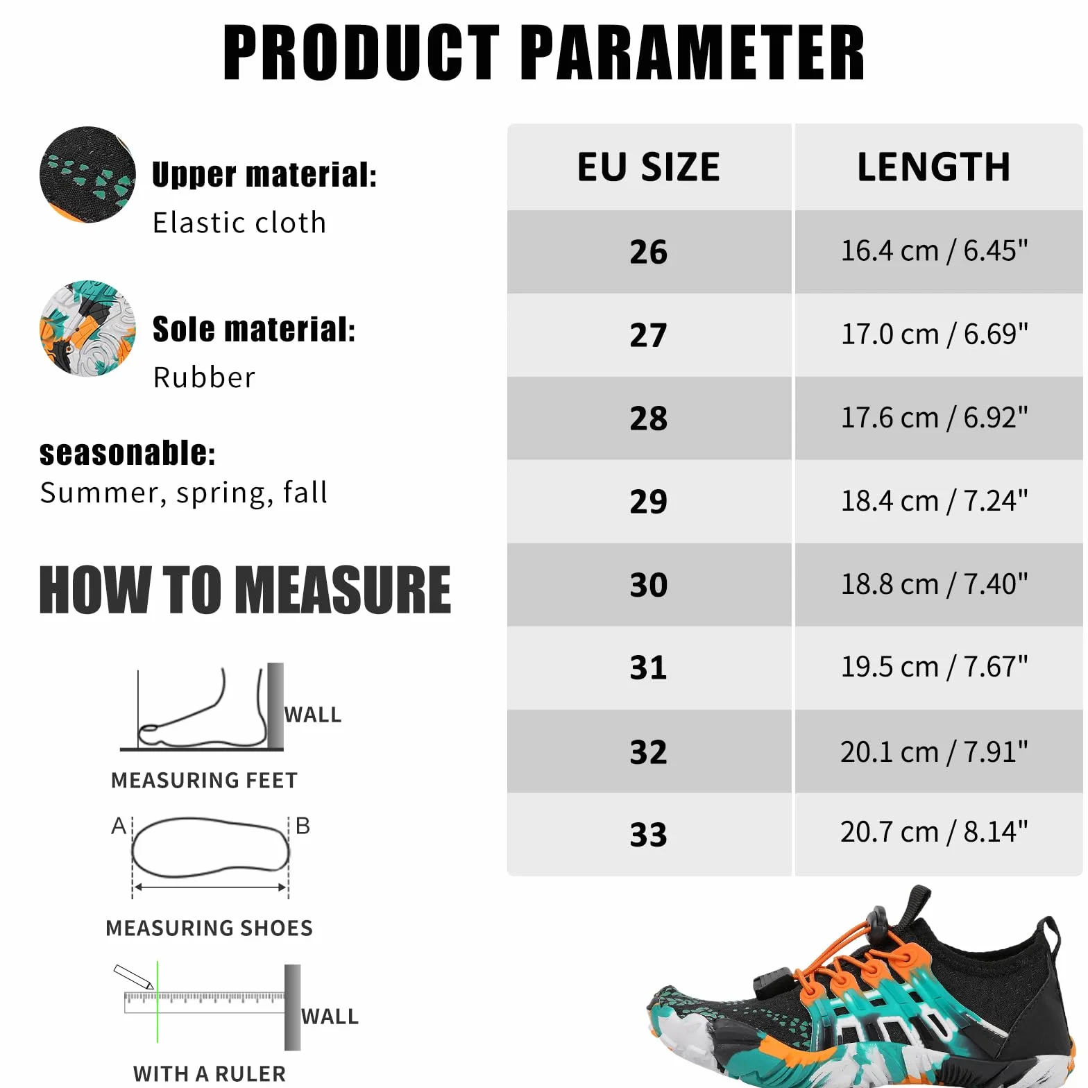 Tolaler Escarpines Niño Niña Calcetines de Piscina Zapatos de Agua Antideslizante Secado Rápido Zapatos de Playa Descalzo Unisex Bebé Verano Barefoot Calzado para Natación Surf