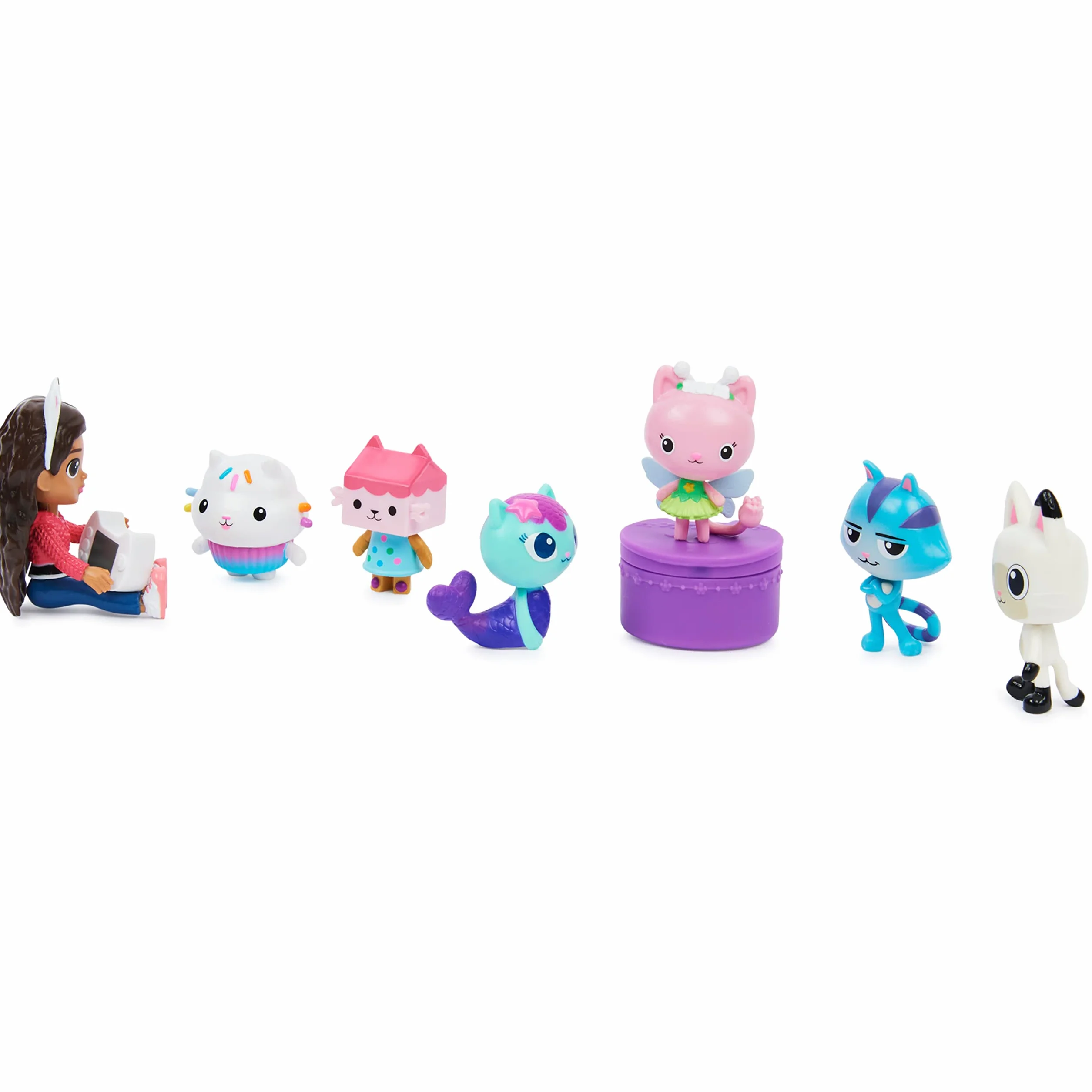 LA CASA DE MUÑECAS DE GABBY - SET DE 7 FIGURAS DELUXE COLECCIONABLES DE GABBY'S DOLLHOUSE - 6060440 - Juguetes Niñas 3 años + - Regalo Niña 3 años +