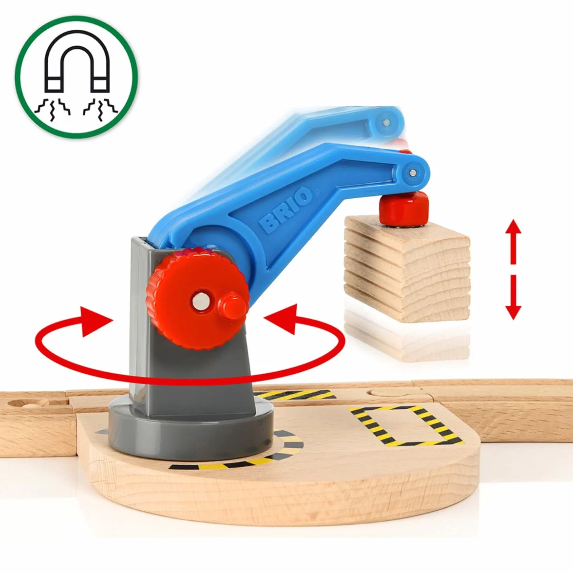 BRIO - Set de Inicio Construccion Levanta y Carga, Circuito Tren, para Niños de 3 Años o más,