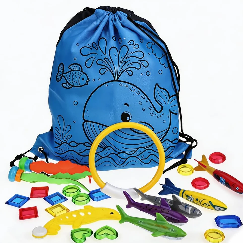 Faburo Juguetes Piscina Niños 34pcs, Pool Toys, Juegos Agua Verano