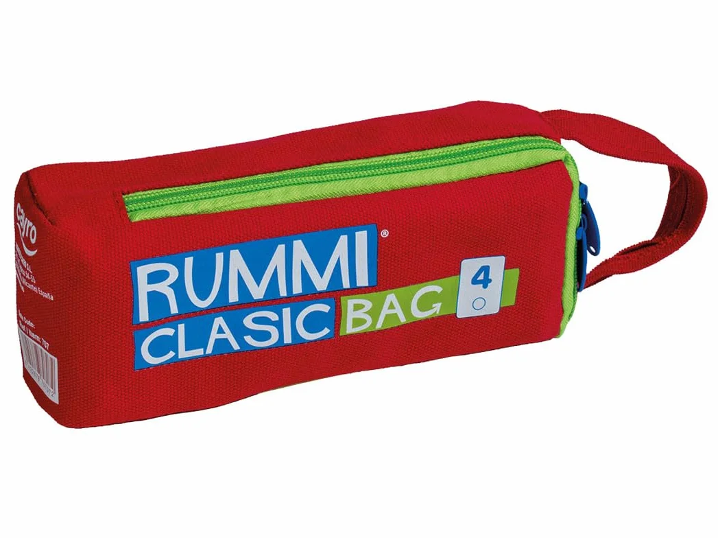 Cayro Rummi Travel Juego de Mesa en Bolsa Pequeña para Viajes Niños Adultos +2 Jugadores