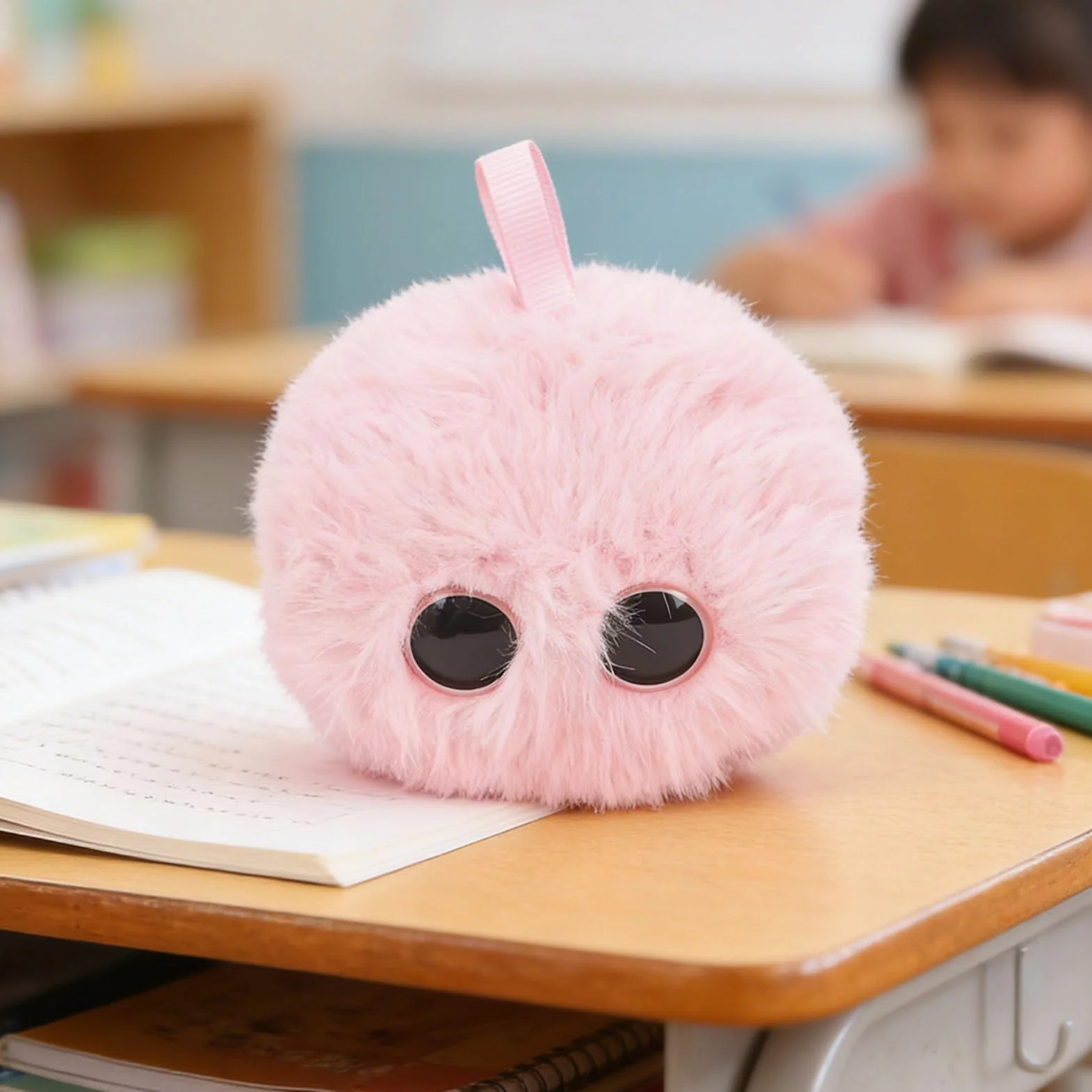 Luocute Peluche Inteligente con IA, Robot Interactivo con Interacción de Voz en Tiempo Real y Diálogo Multilingüe, Adaptación Emocional y Tecnología de Clonación de Voz, con Control móvil. (Rosado