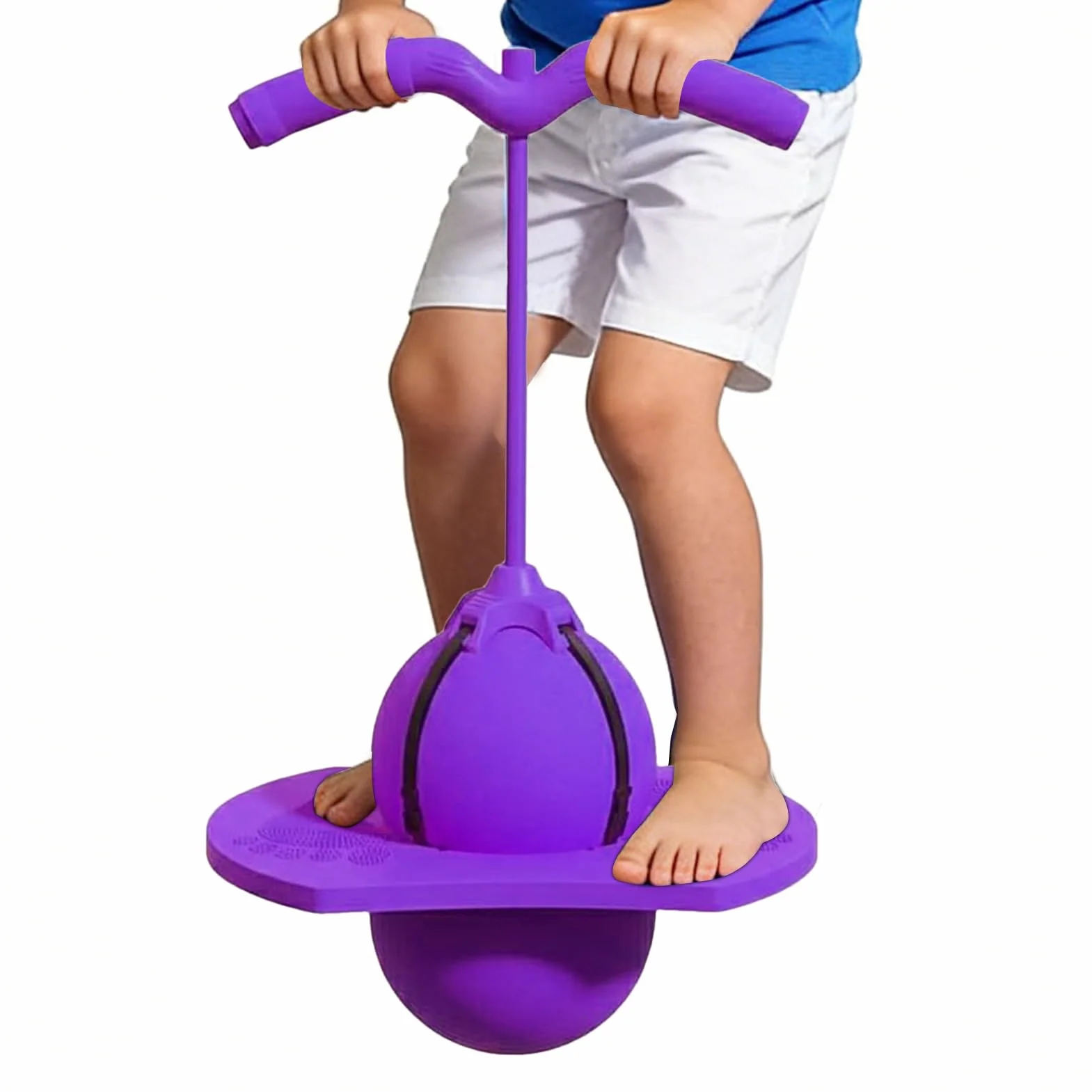 Balón hinchable con mango, pelota de salto de equilibrio, pelota de salto con bomba para niños y adultos, juguete divertido para equilibrio, entrenamiento de salto al aire libre y en