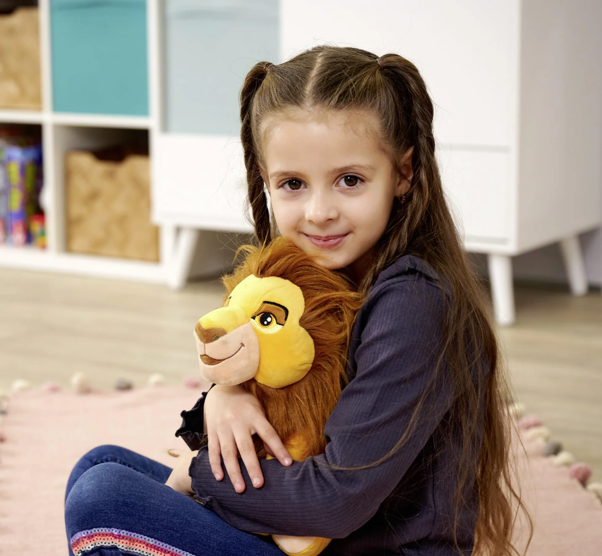 Simba- Disney Rey León, Mufasa Peluche de 25 cm, 30 Años del Rey León, Auténtico Producto Oficial Disney, Adecuado Desde los Primeros Meses de Vida (6315870073)