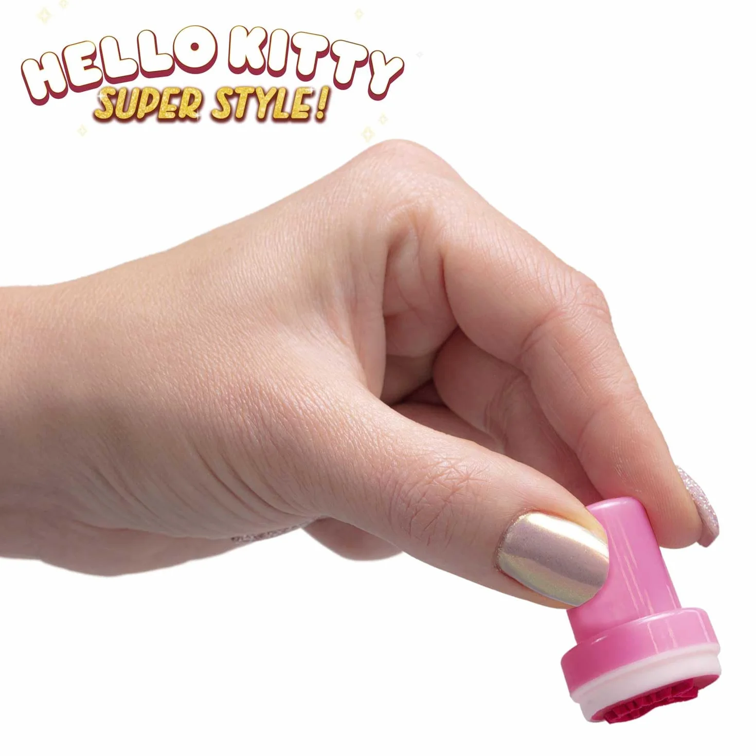 CRAZE 20 Sellos de Goma de Hello Kitty para Niños, Sellos Infantiles de 4 Colores, Incluye Bloc de Notas para Pintar, Tinta Lavable