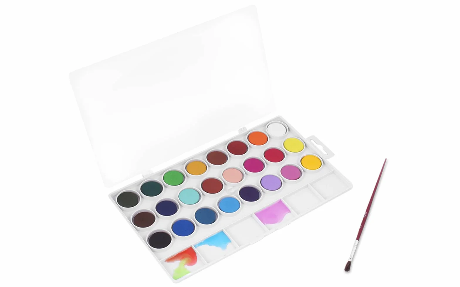 Jovi-725001 Estuche Acuarelas, Color surtido, Unidad (Paquete de 1) (800 24) | Colores brillantes e Intensos, secado rápido, a partir de 3 años