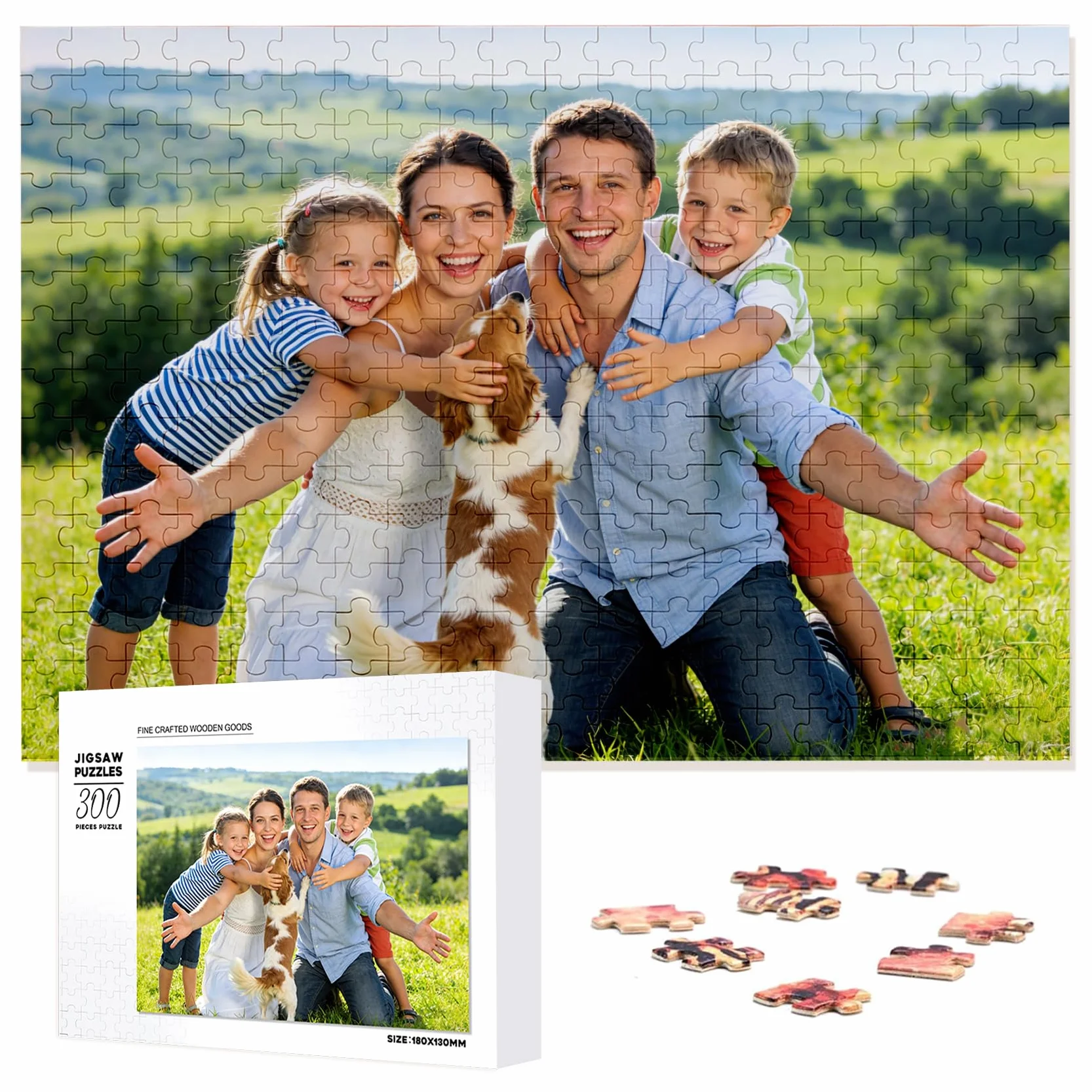 Puzzle Personalizado con Fotos – CREA tu Puzle Personalizado con Imagen, Regalo para Pareja, Familia o Amigos, Puzzle con Foto Personalizable para Cumpleaños, Aniversario o Navidad