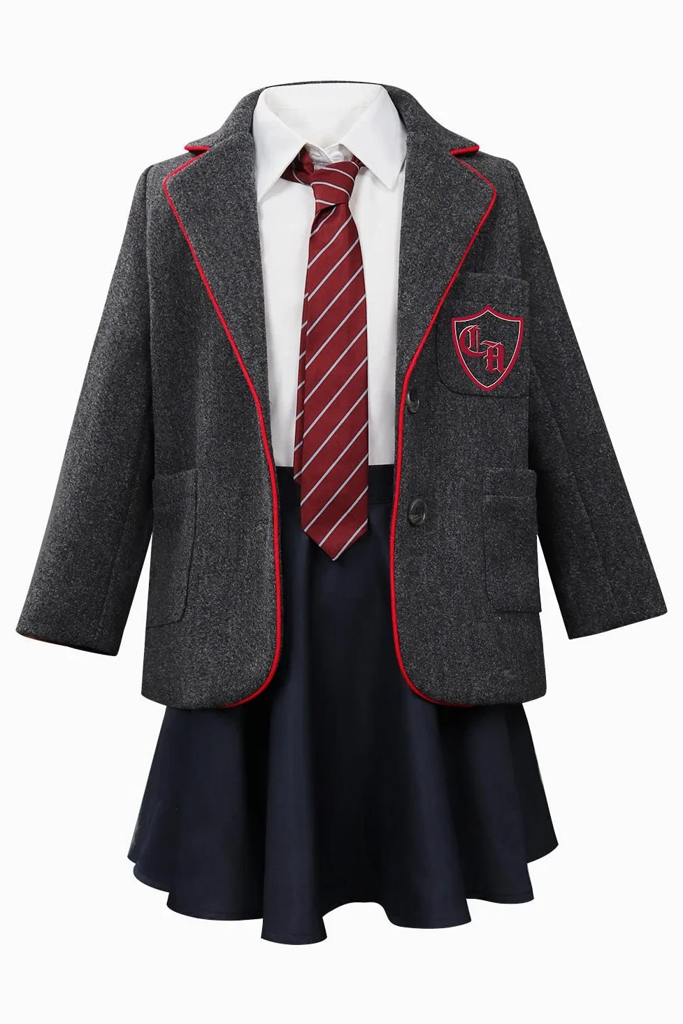 Matilda - Conjunto de uniforme para cosplay, falda, camisa, corbata, Halloween, carnaval, uniforme escolar