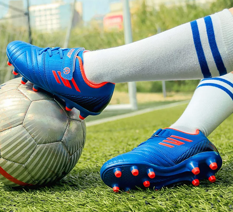 Botas de Fútbol FG/AG Niño Niña Zapatillas de Entrenamiento Unisex 28-37
