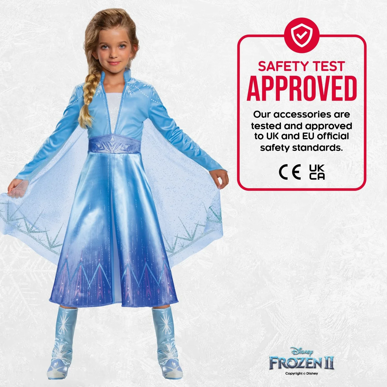 DISGUISE 22836 Elsa Boots - Calzado de disfraz para niñas, azul, talla única