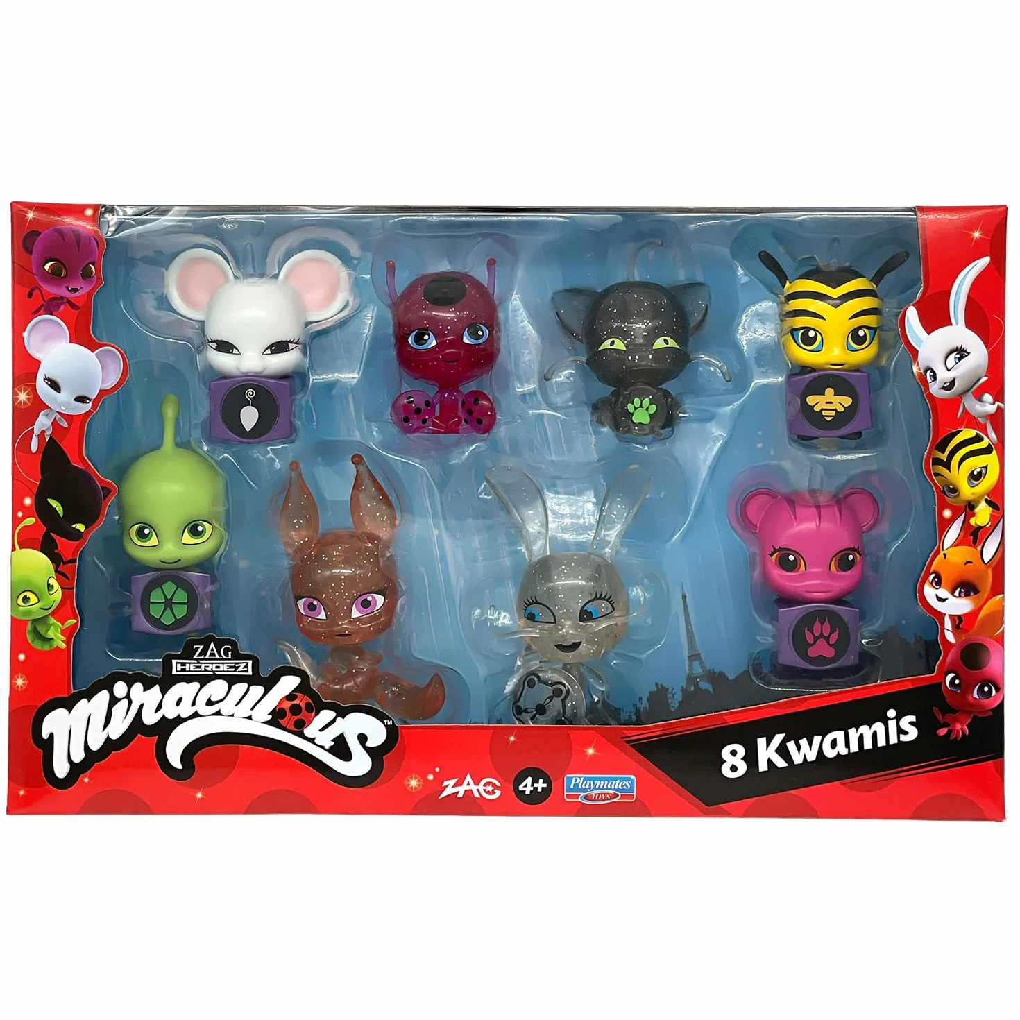 Pack de 8 Kwamis Miraculous