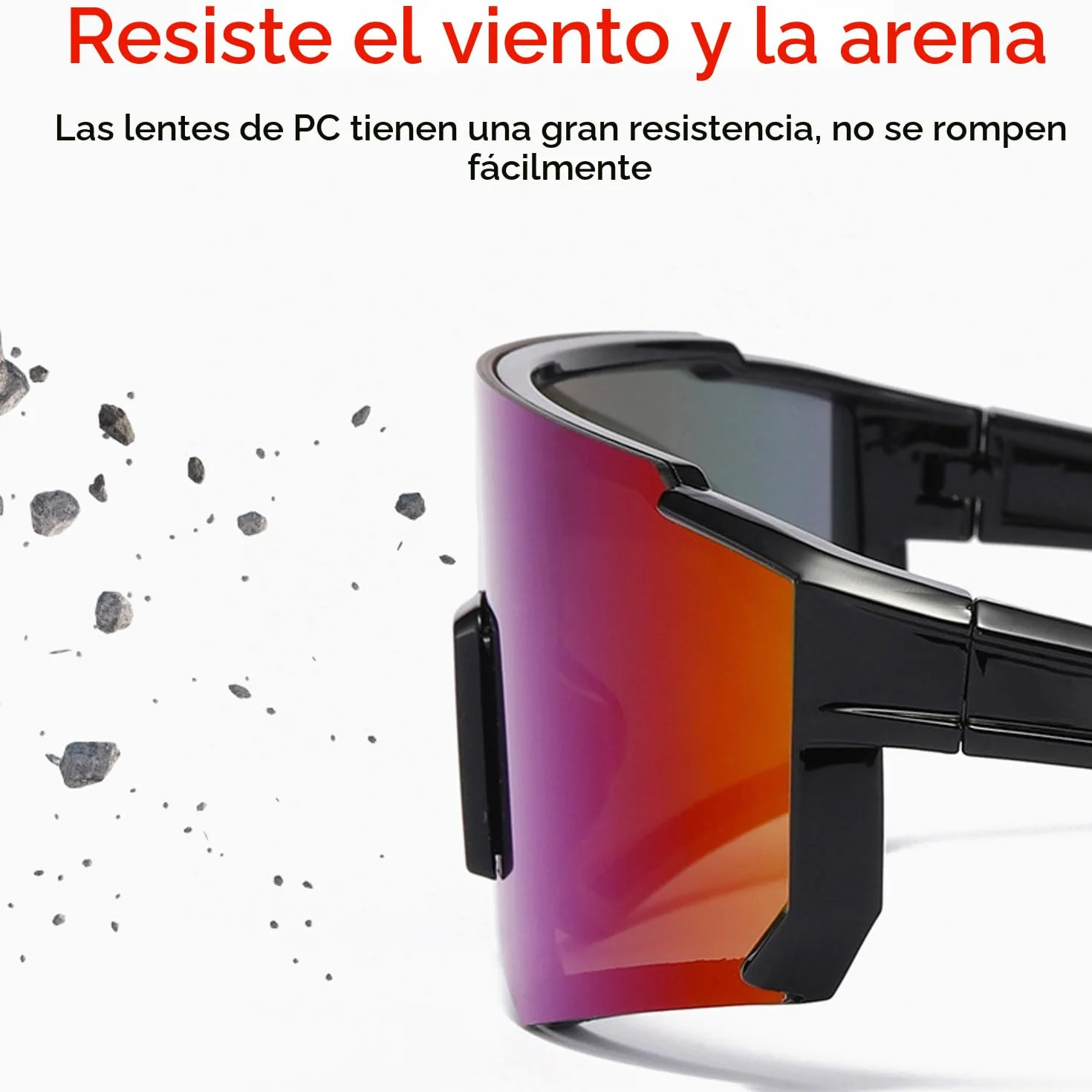 Gafas de Sol Deportivas Polarizadas UV400 para Hombre Mujer Carreras Ciclismo Esquí