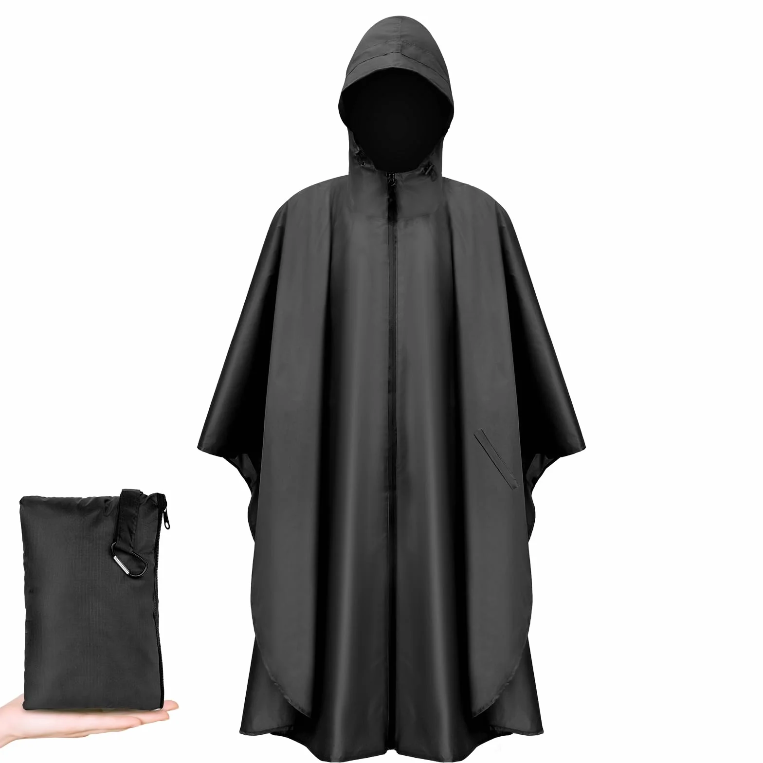 Vicloon Poncho de Lluvia Impermeable 210T 3 en 1 Multifuncional para Mujer Hombre