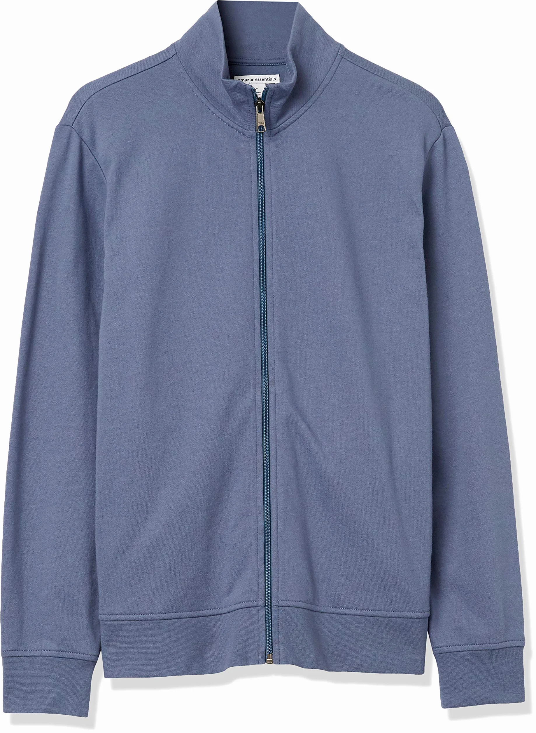 Amazon Essentials Sudadera Ligera de Felpa Cremallera Completa Cuello Perkins Hombre